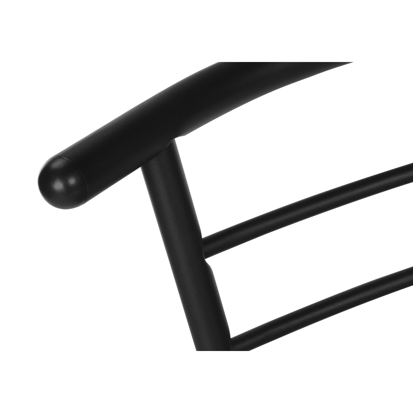 3-Pcs Dining Set, Black Metal Frame, Grey Top