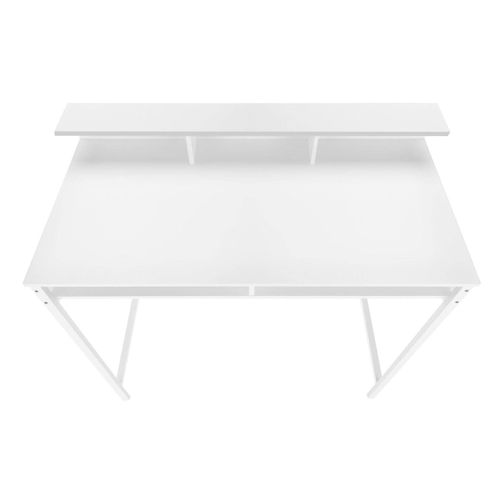 COMPUTER DESK - 48"L / WHITE / WHITE STANDING HEIGHT