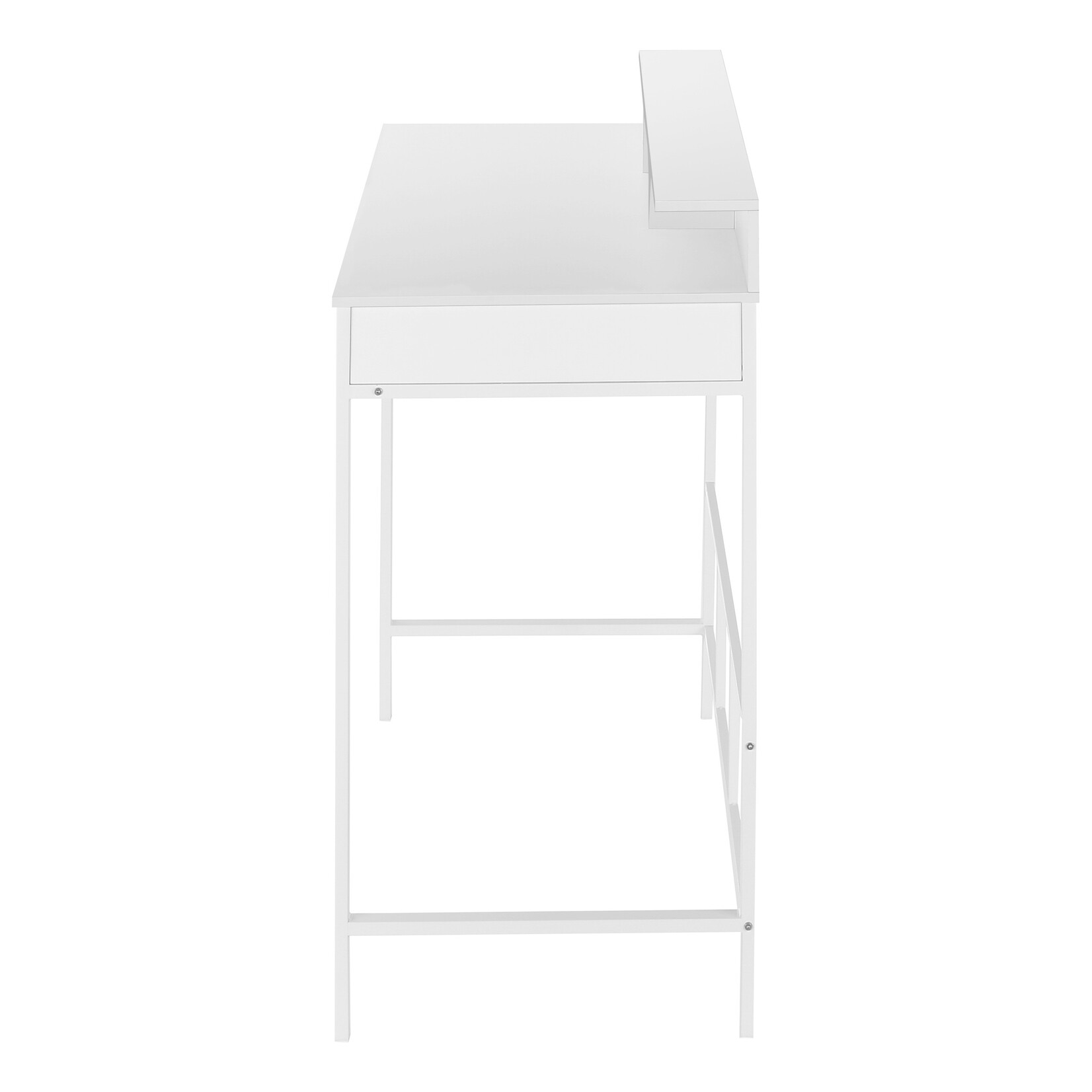 COMPUTER DESK - 48"L / WHITE / WHITE STANDING HEIGHT