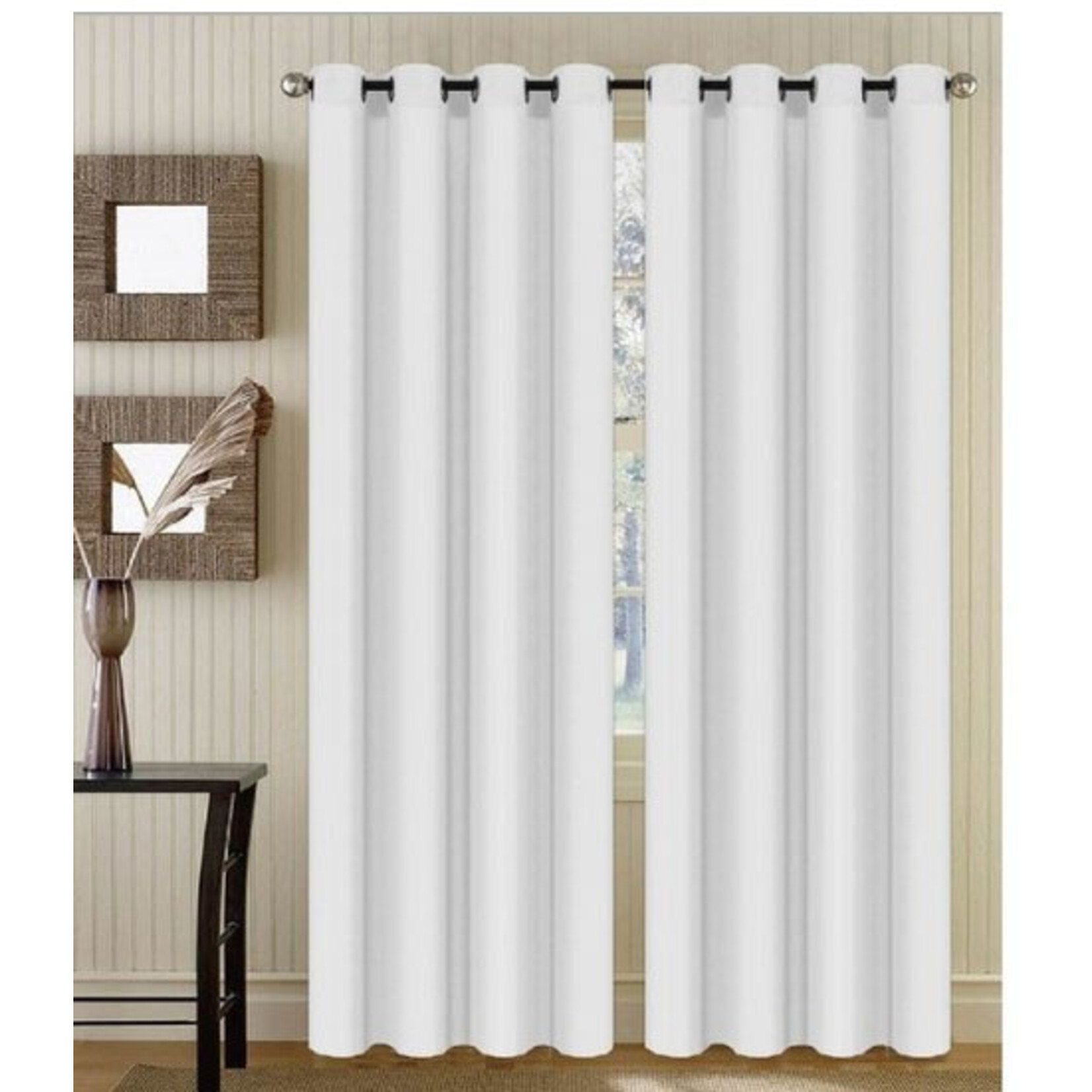 52X63'' SOLID BLACKOUT RING PANEL-WHITE