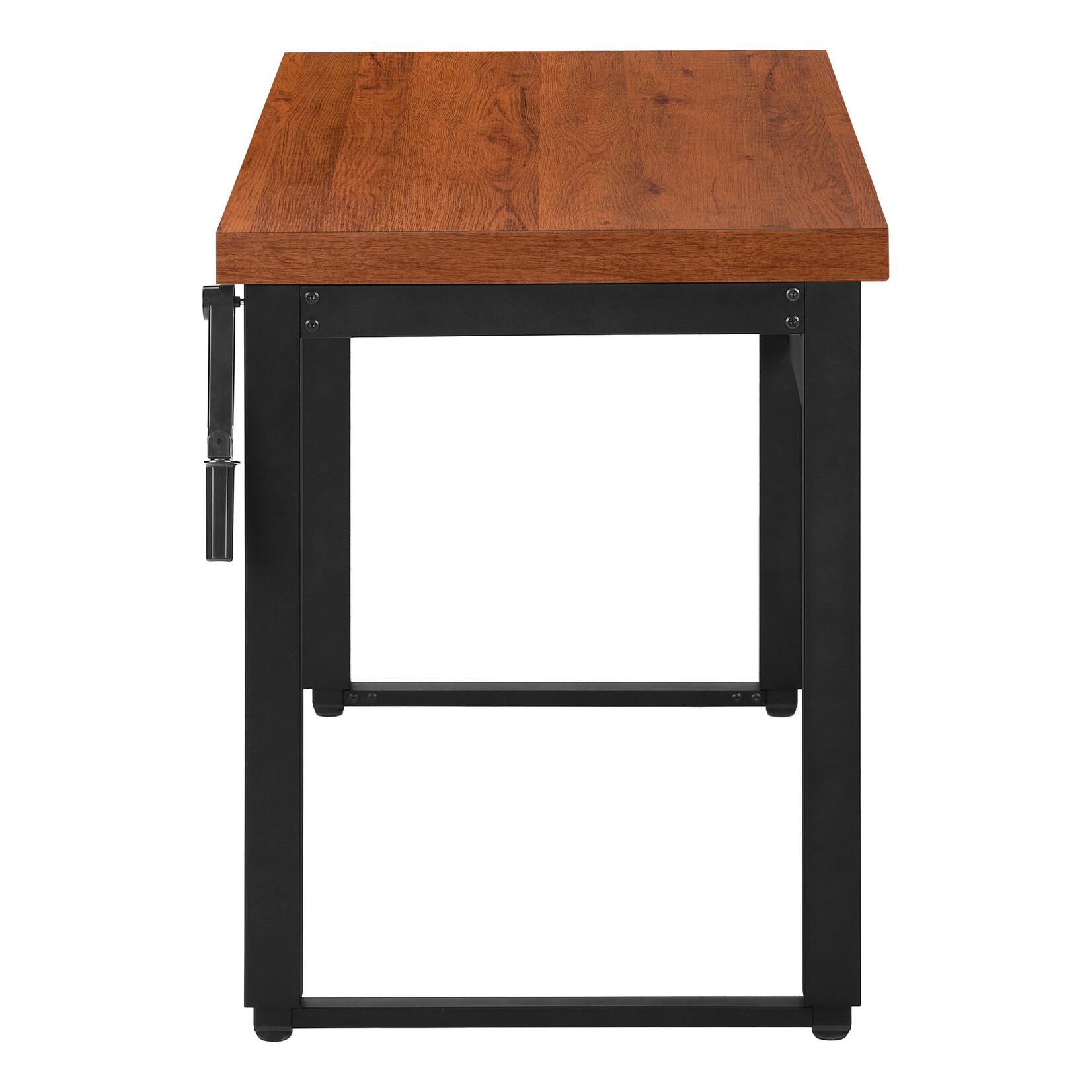 BUREAU - 48"L / HAUTEUR ADJUSTABLE CERISE / METAL NOIR