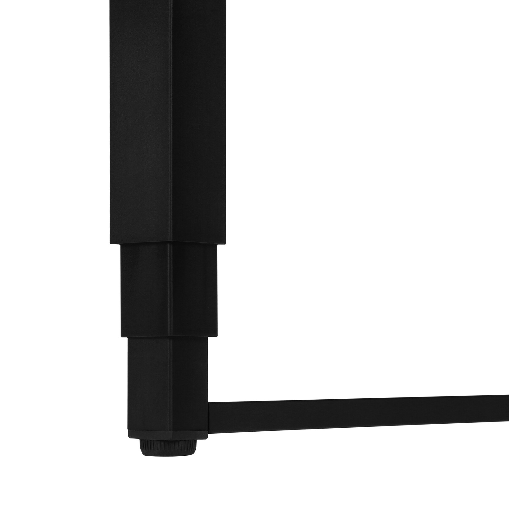 COMPUTER DESK - 48"L / CHERRY / ADJ.HEIGHT/ BLACK METAL