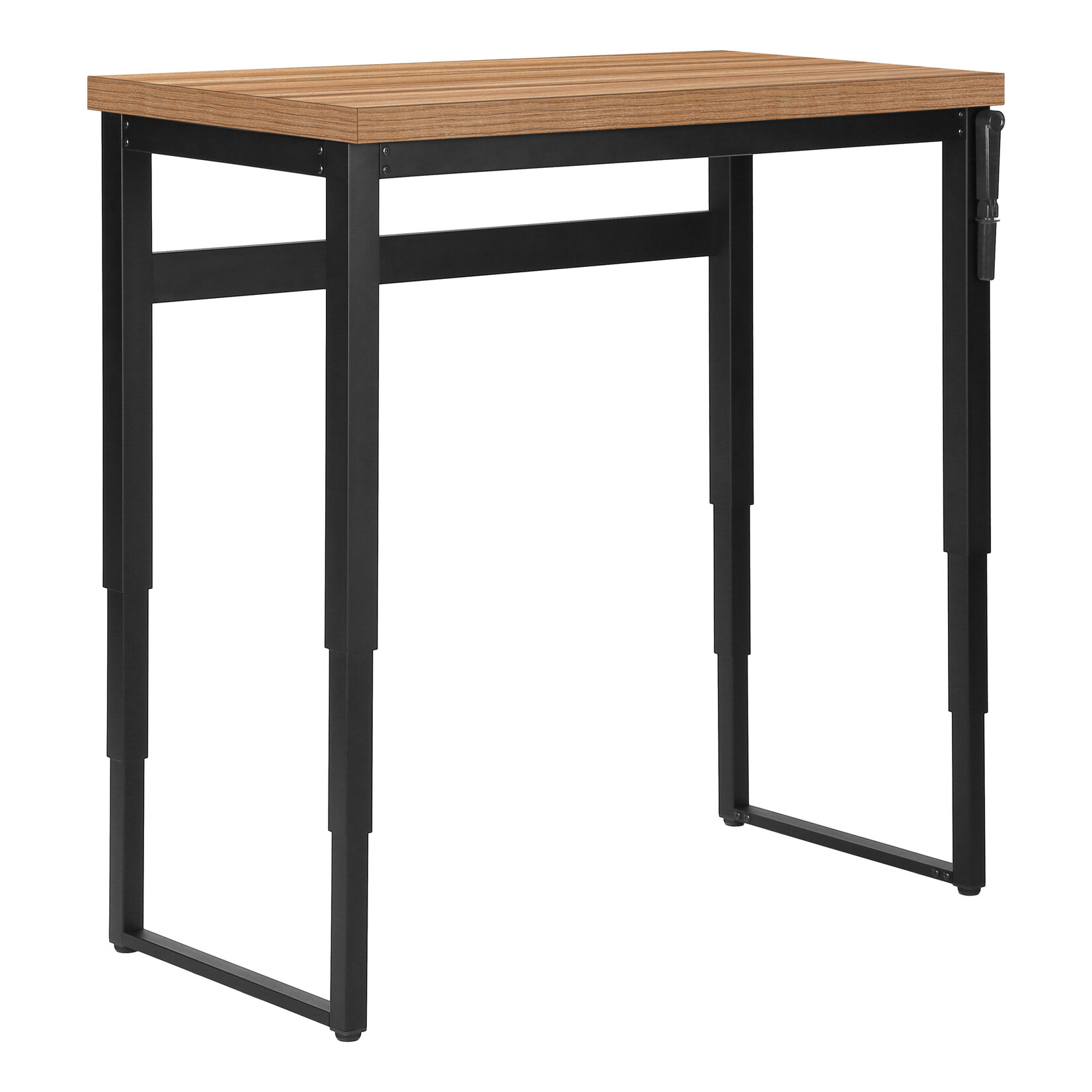 COMPUTER DESK - 48"L / RECLAIMED WOOD / ADJ.HEIGHT/ BLACK