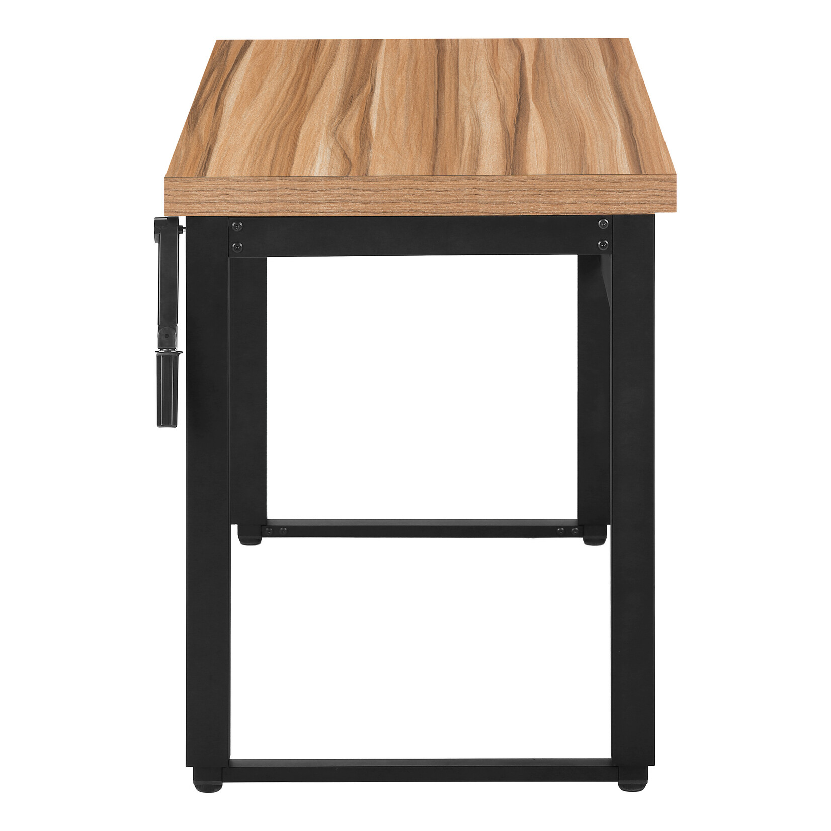 COMPUTER DESK - 48"L / RECLAIMED WOOD / ADJ.HEIGHT/ BLACK
