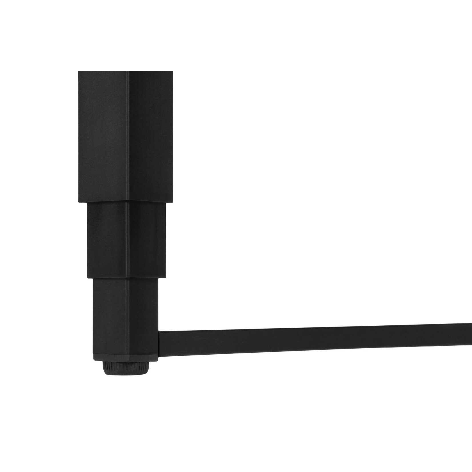 BUREAU - 48"L / HAUTEUR ADJUSTABLE FAUX BOIS PALE / NOIR