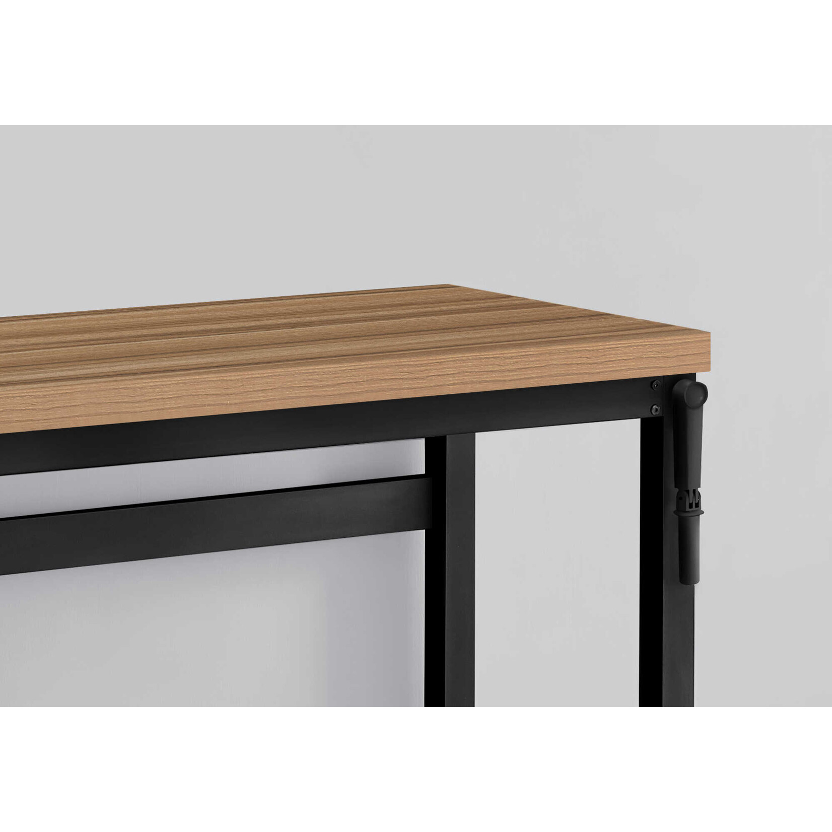 COMPUTER DESK - 48"L / RECLAIMED WOOD / ADJ.HEIGHT/ BLACK
