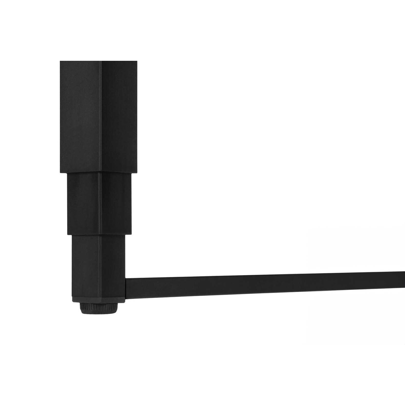 COMPUTER DESK - 48"L / MODERN TAUPE / ADJ.HEIGHT/ BLACK