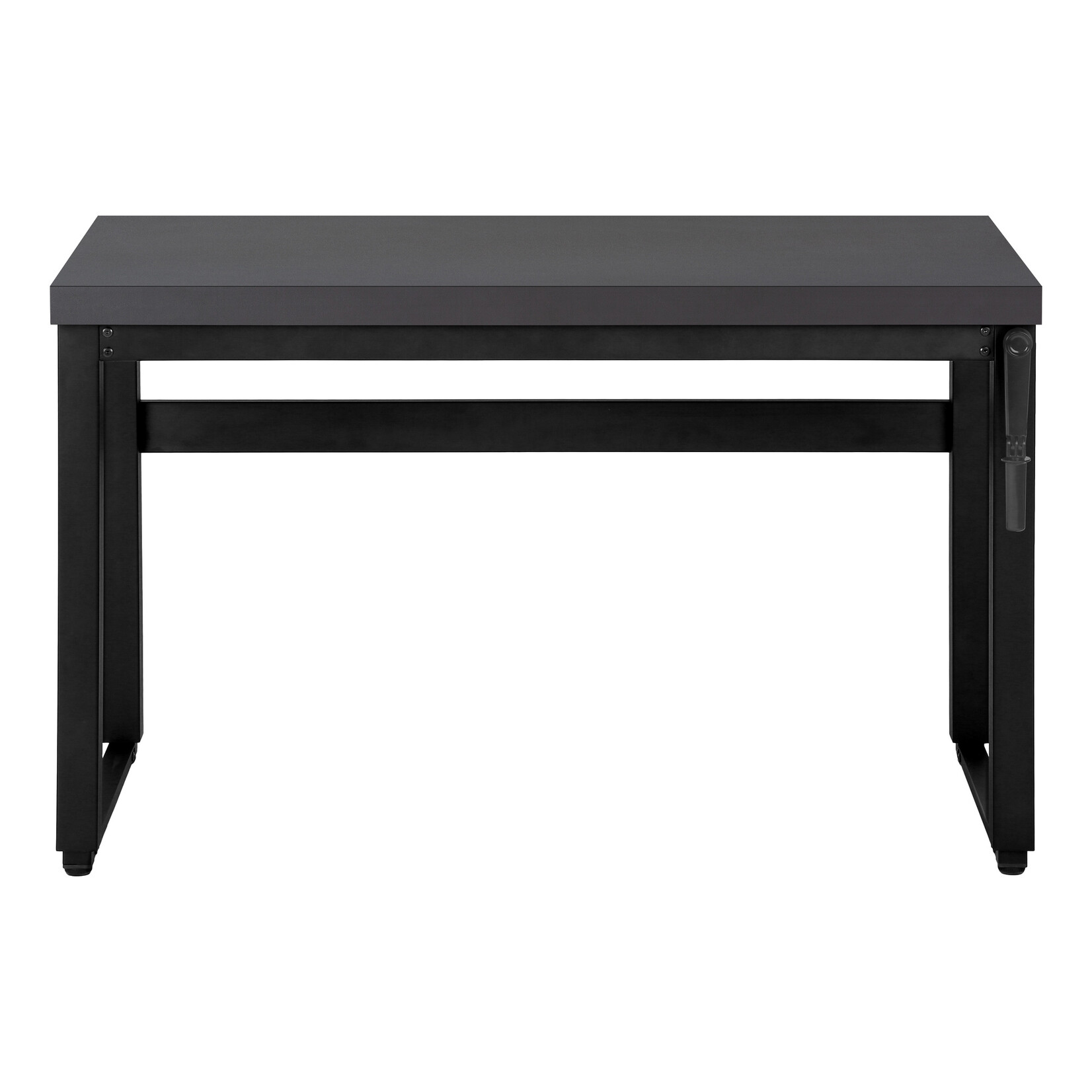 COMPUTER DESK - 48"L / MODERN GREY / ADJ.HEIGHT/ BLACK