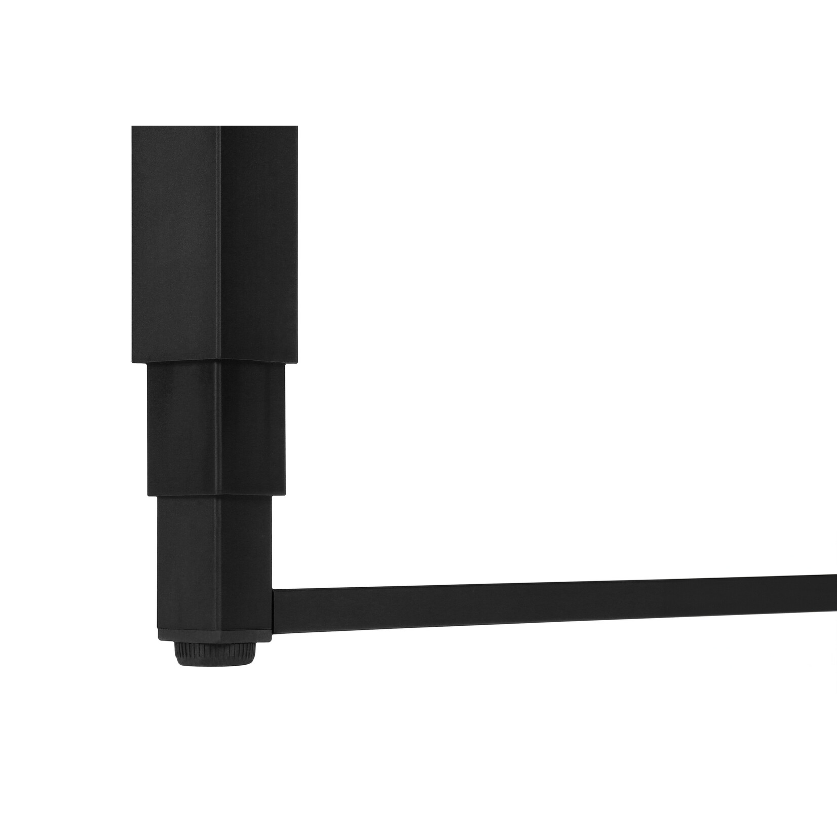 COMPUTER DESK - 48"L / MODERN GREY / ADJ.HEIGHT/ BLACK