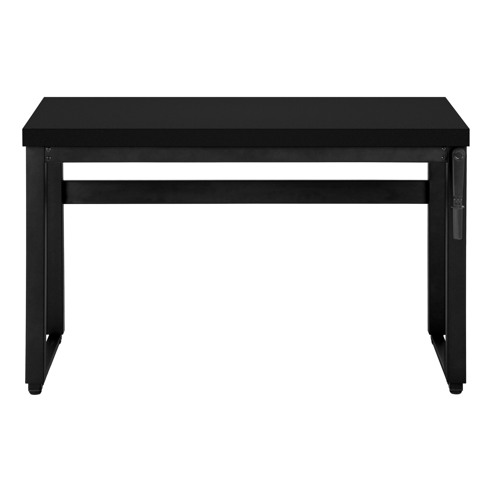 COMPUTER DESK - 48"L / BLACK / ADJ.HEIGHT/ BLACK METAL