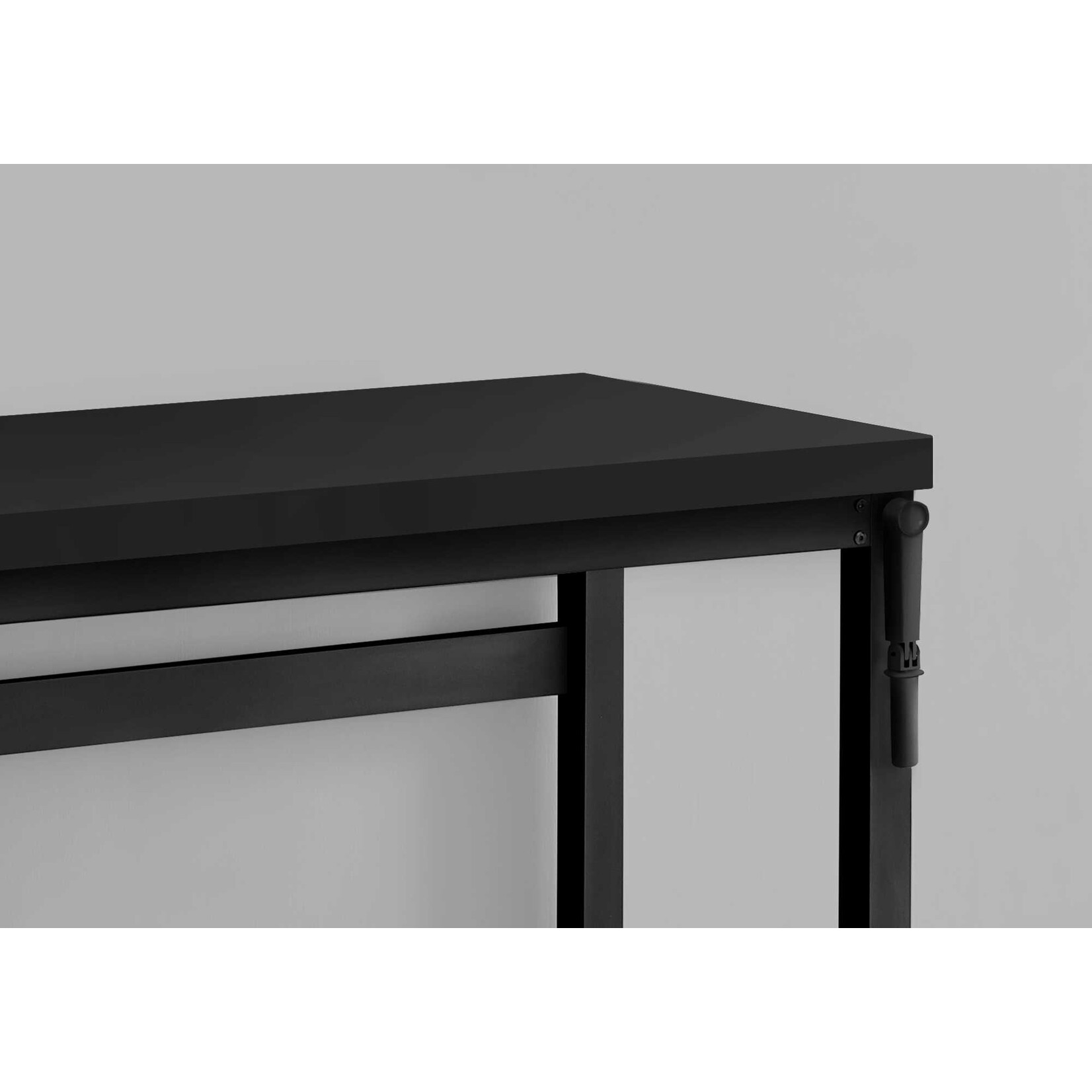 BUREAU - 48"L / HAUTEUR ADJUSTABLE NOIR / METAL NOIR