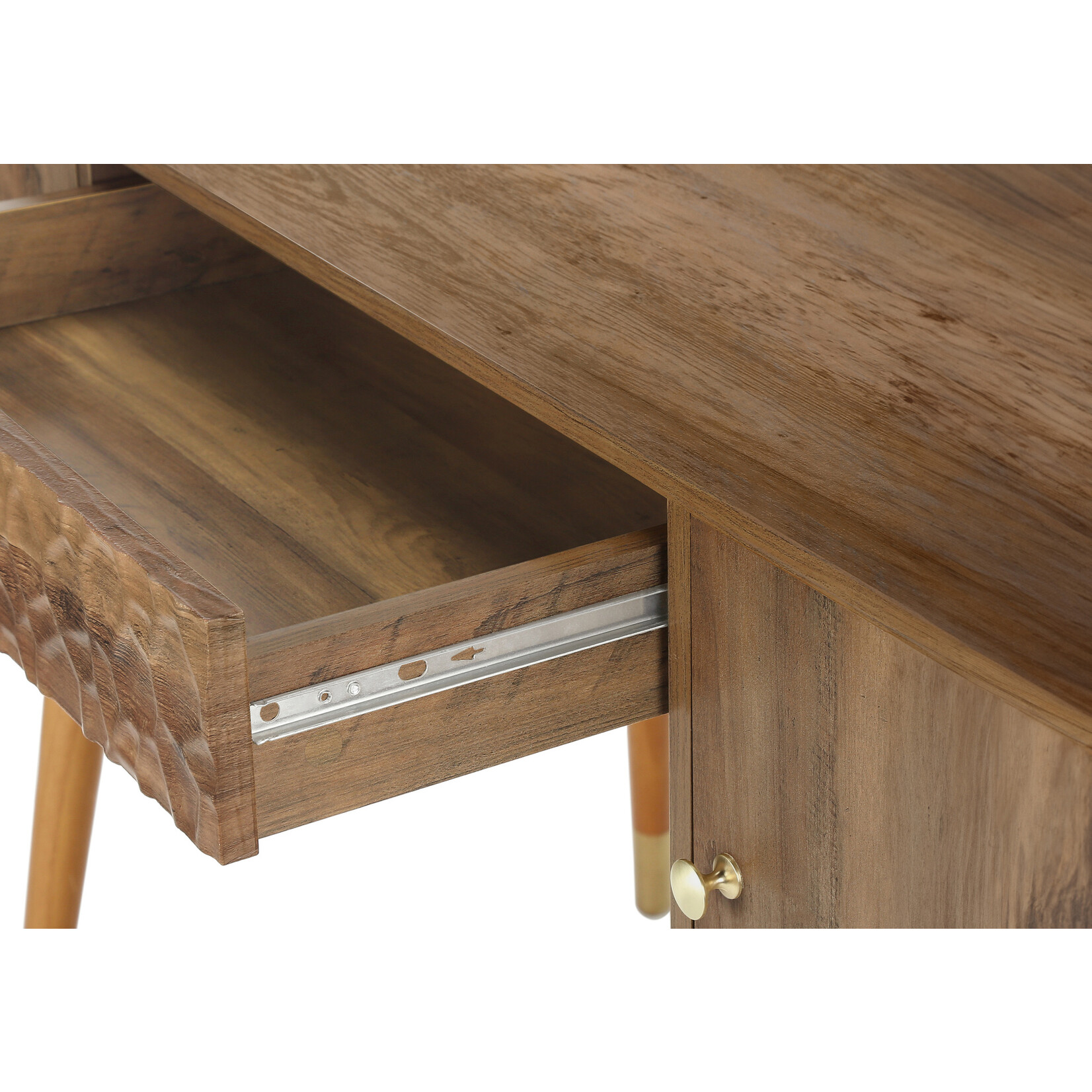 BUREAU - 48"L / NOYER MI-SIECLE