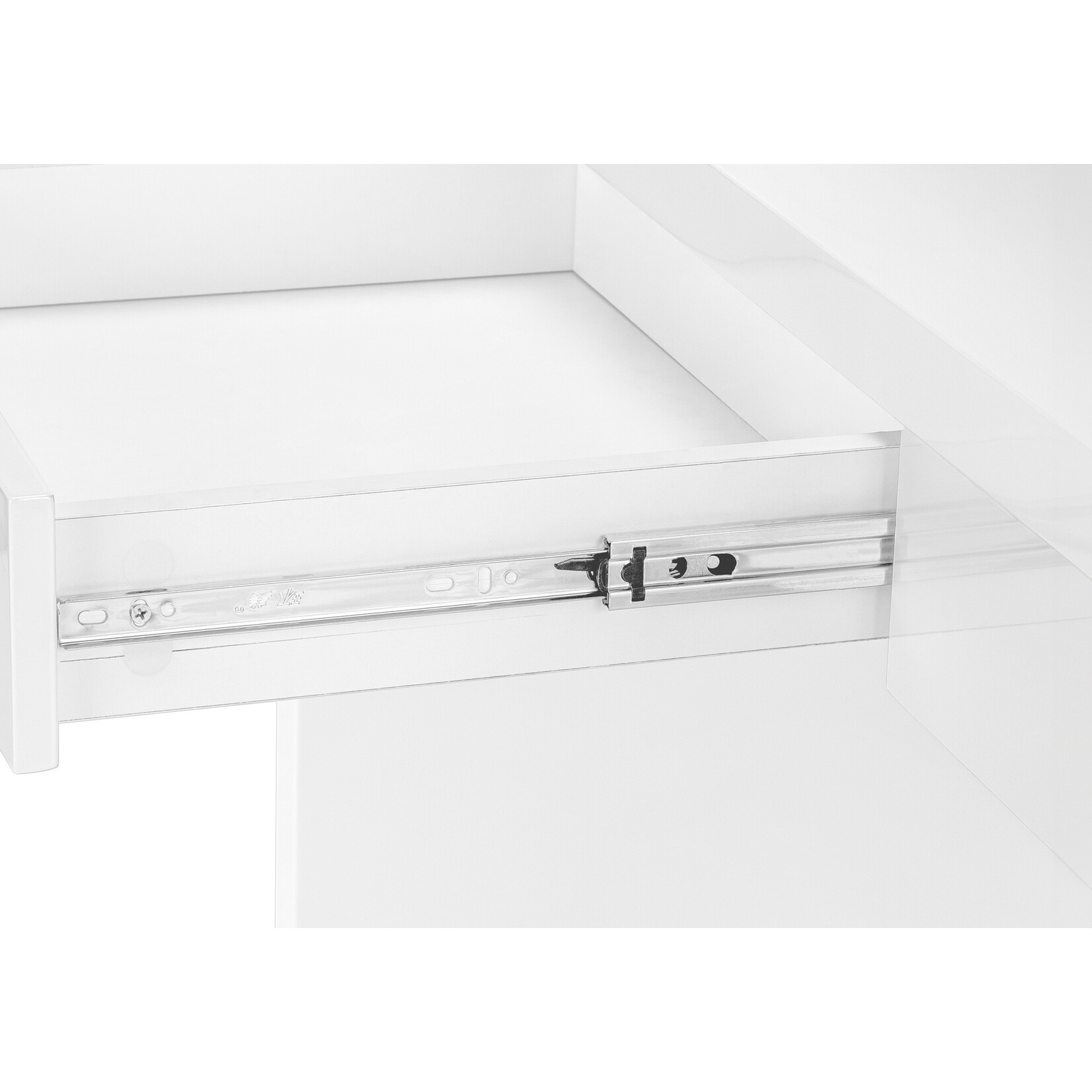 COMPUTER DESK - 48"L / HIGH GLOSSY WHITE / STORAGE DRAWER