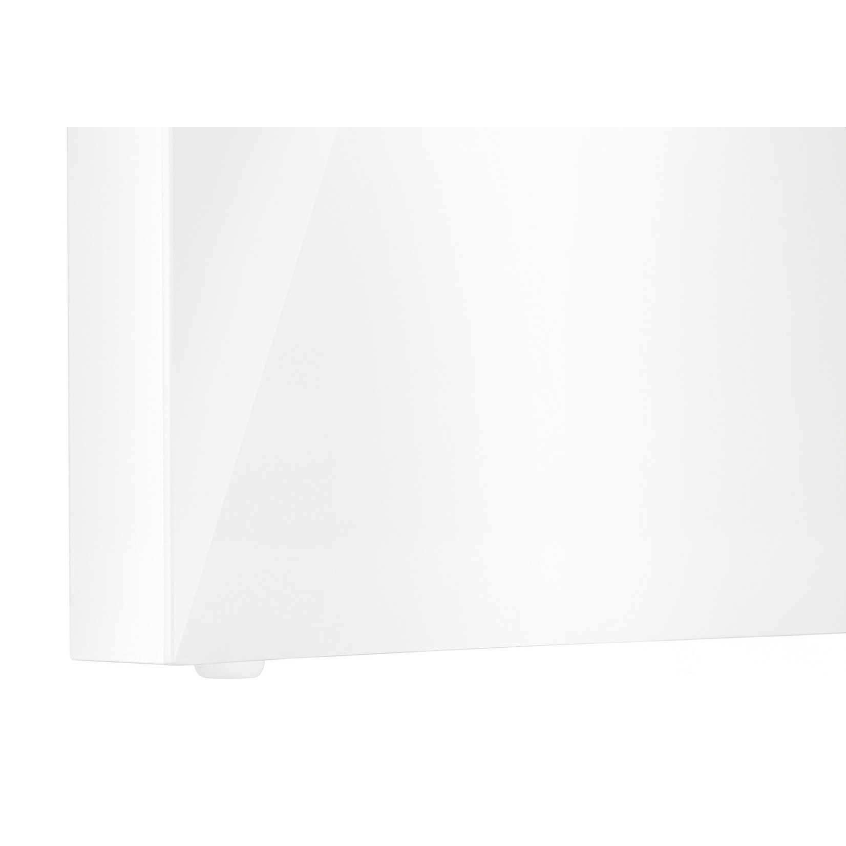 BUREAU - 60"L / BLANC LUSTRE / TIROIR COTE DROIT / GAUCHE