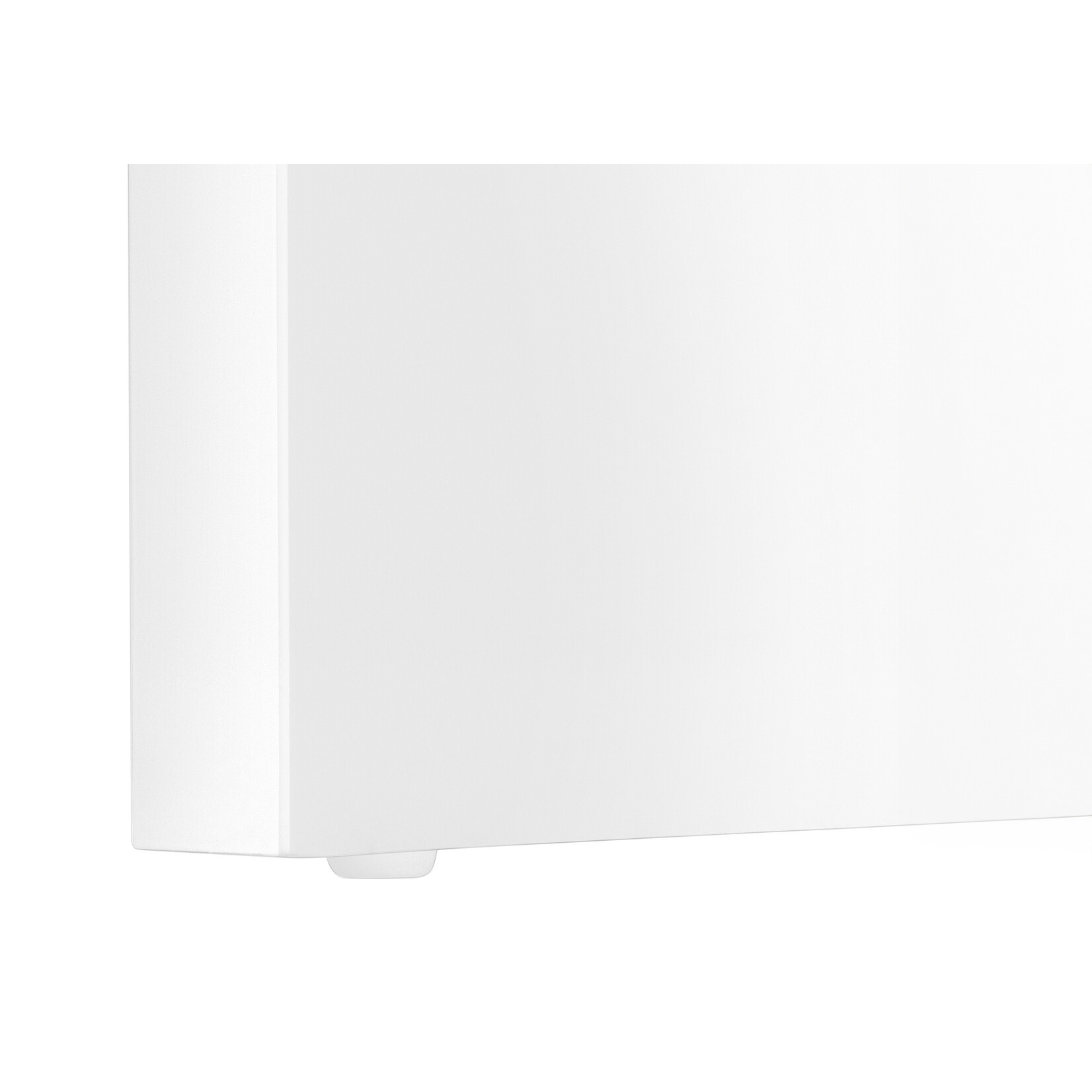 BUREAU - 72"L / BLANC LUSTRE / TIROIR COTE DROIT / GAUCHE