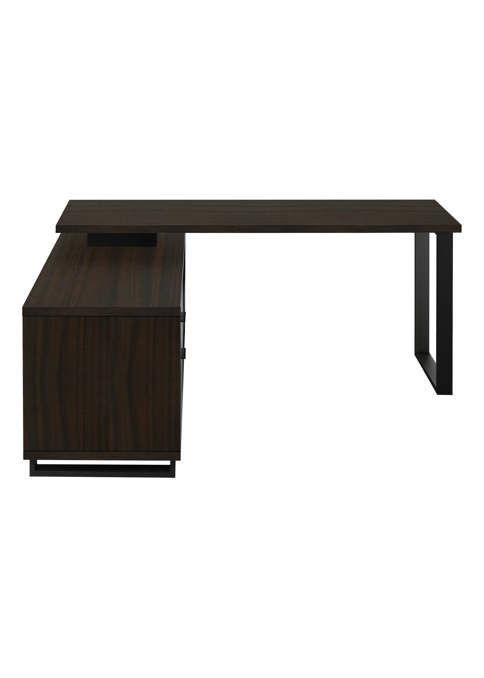 BUREAU - 72"L / EN COIN EXECUTIF ESPRESSO / NOIR