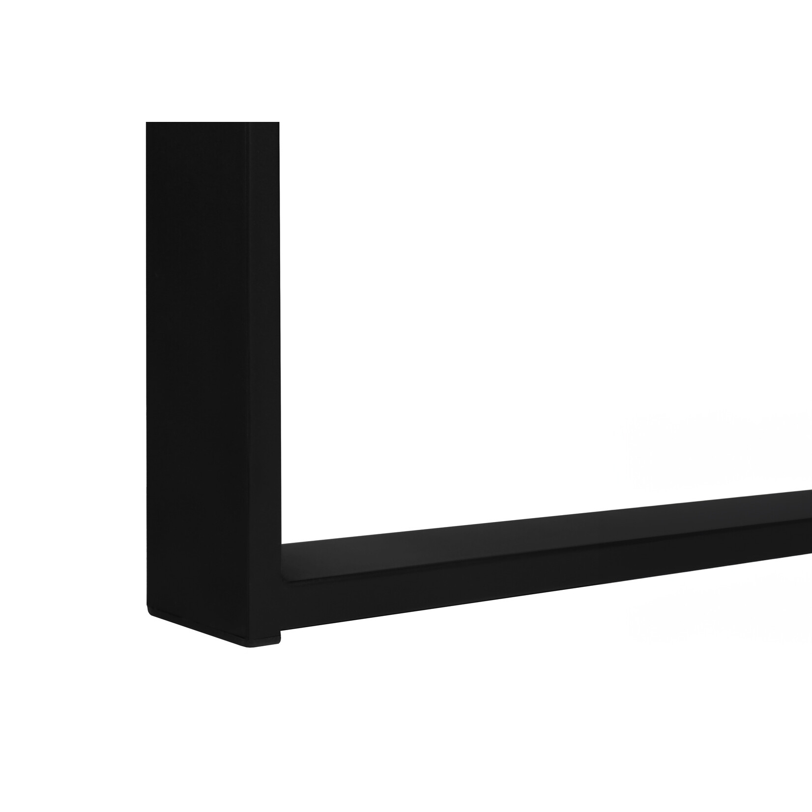 COMPUTER DESK - 72"L ESPRESSO / BLACK EXECUTIVE CORNER