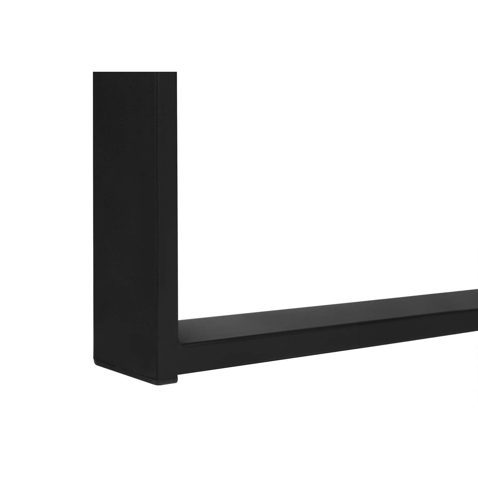 BUREAU - 72"L / EN COIN EXECUTIF NOYER / NOIR
