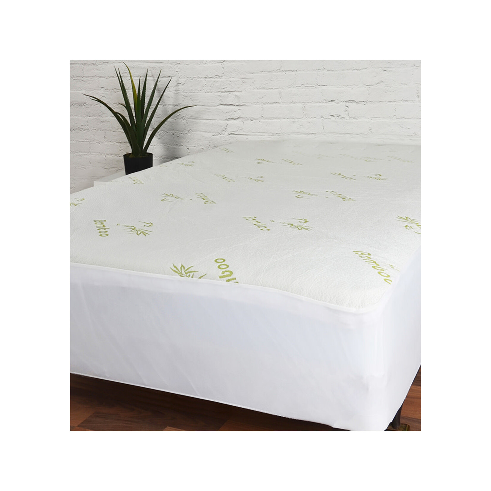Housse Protège-matelas imperméable en tissus avec Bambou
