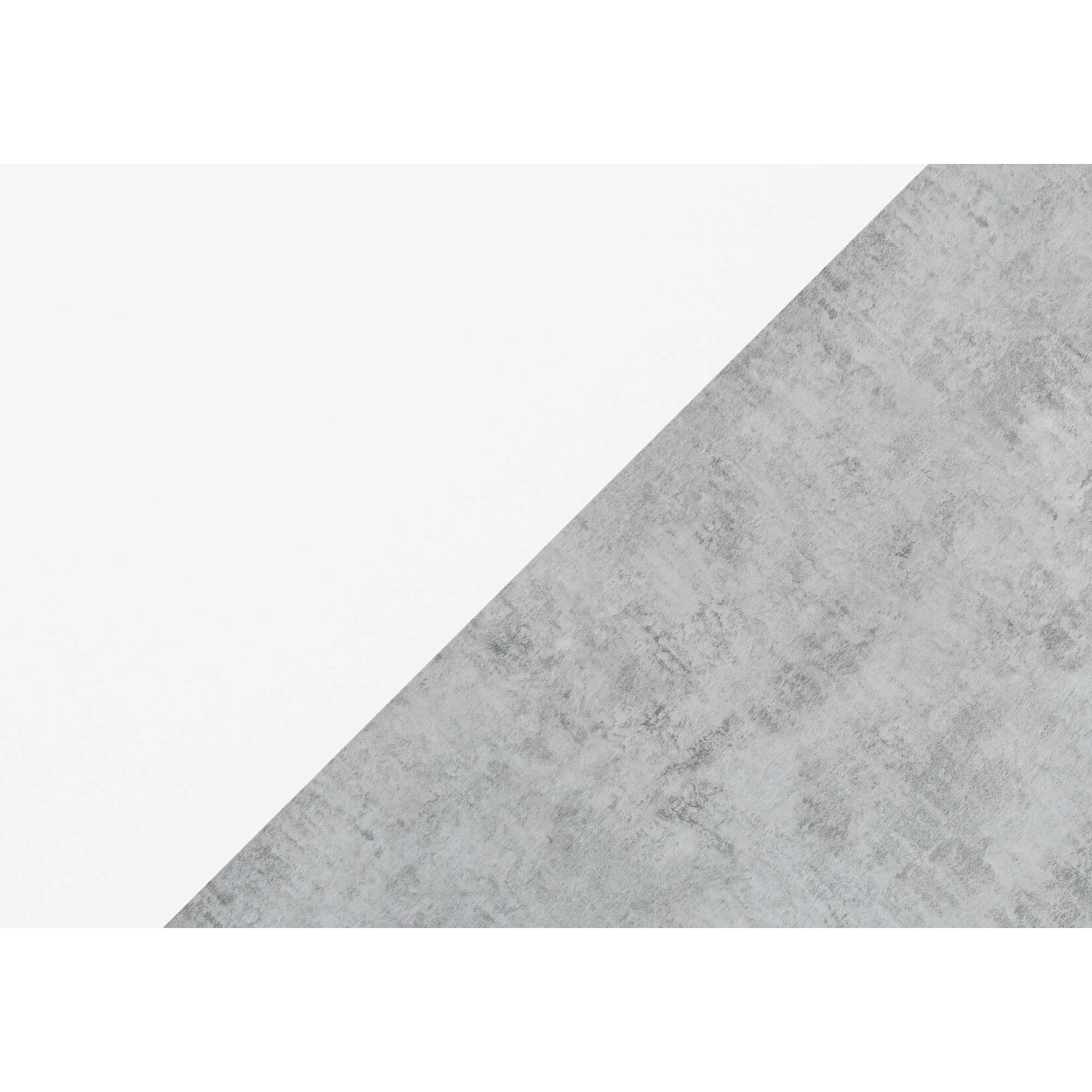 BUREAU - 80"L / BLANC / SIMILI-CIMENT COTE DROIT / GAUCHE