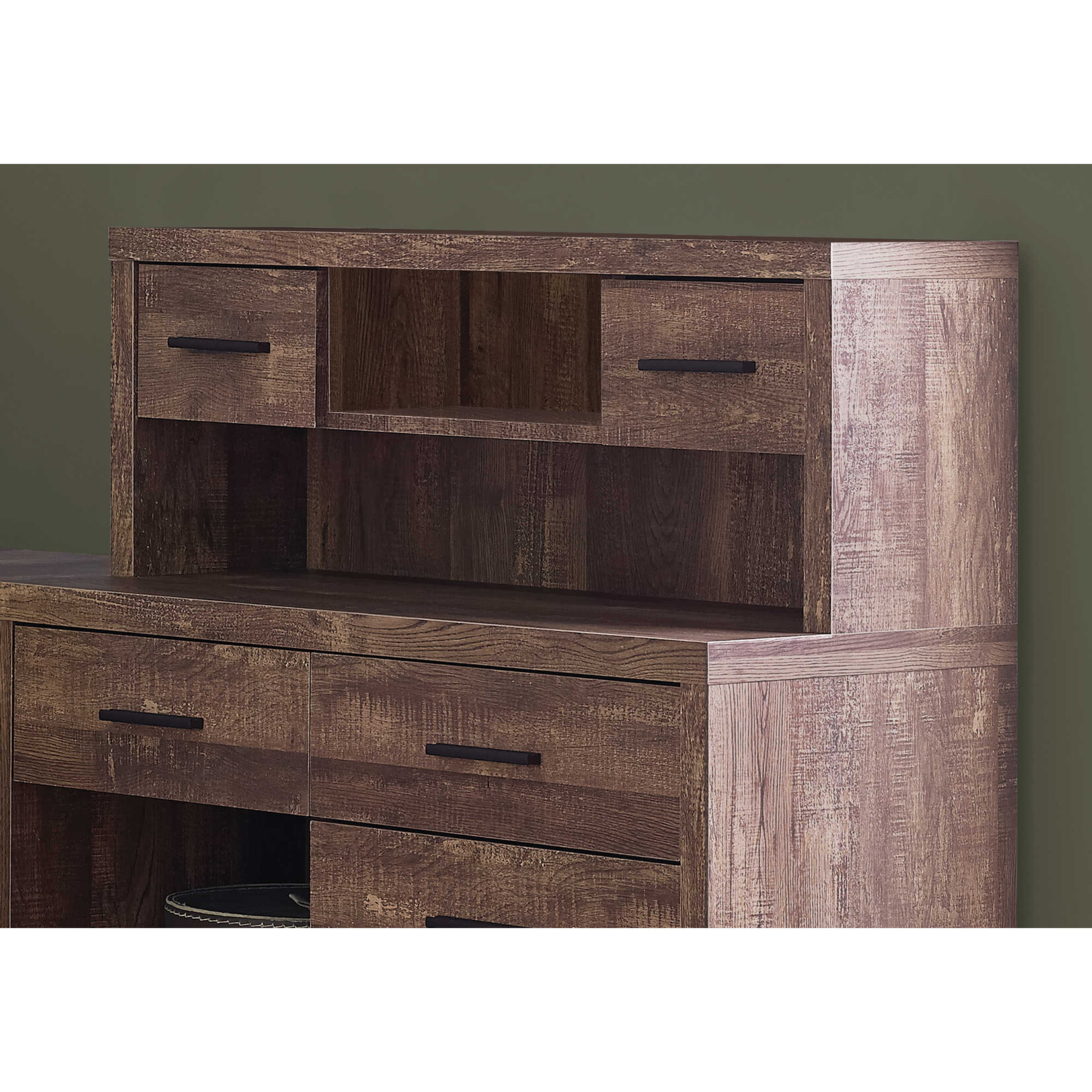 BUREAU - FAUX BOIS BRUN EN COIN COTE DROIT / GAUCHE