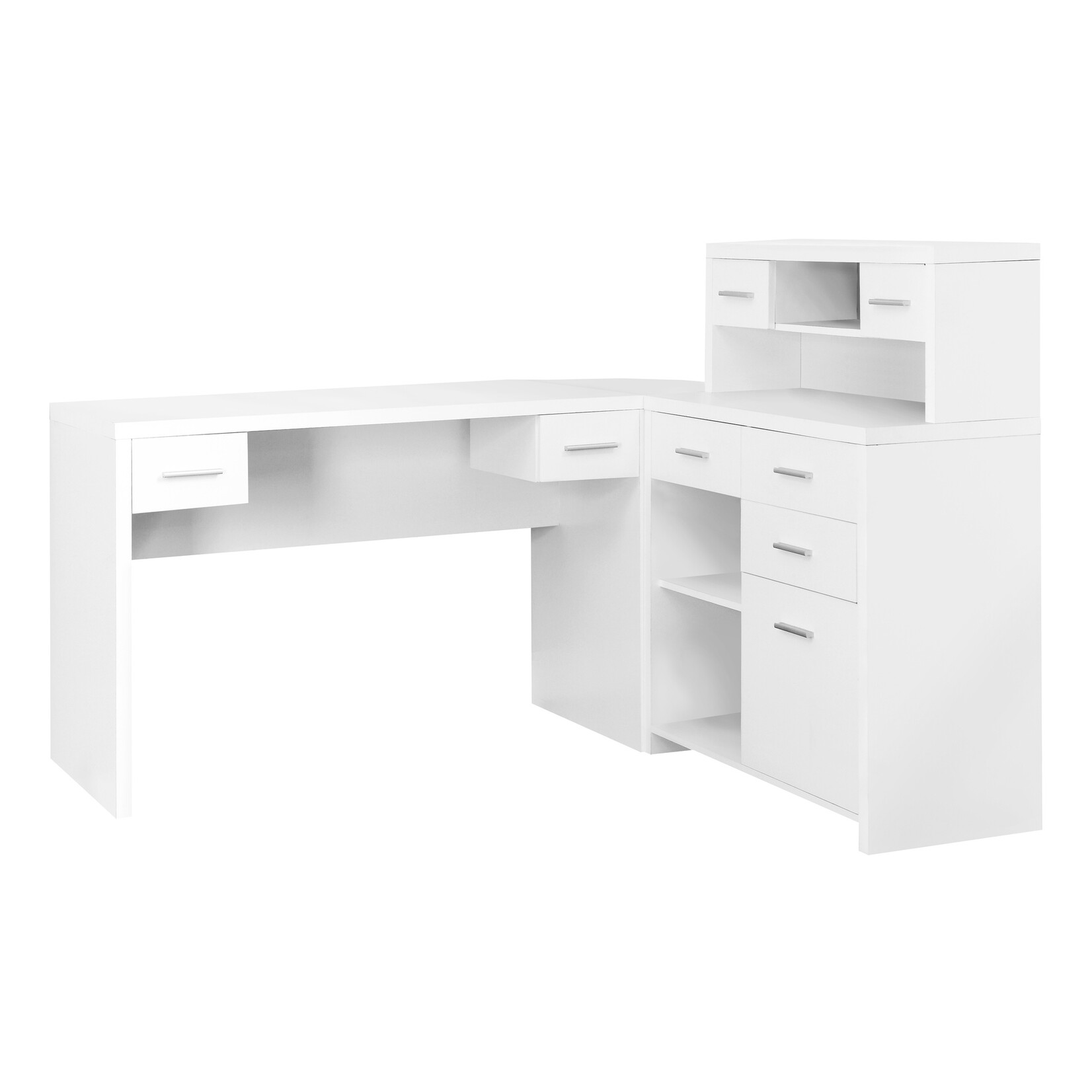 BUREAU - BLANC EN COIN COTE DROIT OU GAUCHE
