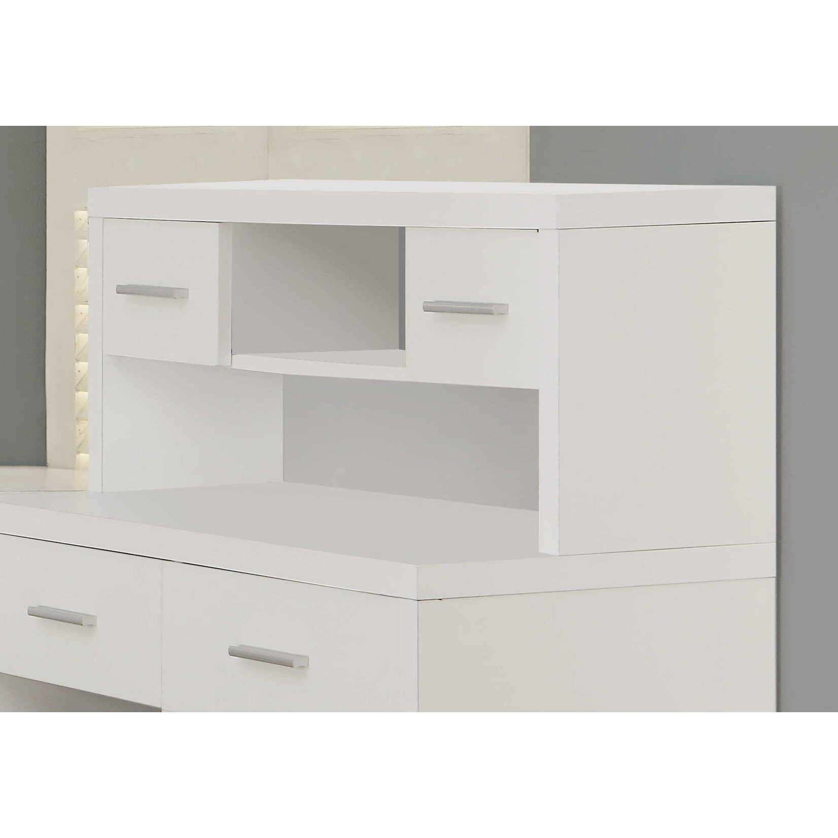 BUREAU - BLANC EN COIN COTE DROIT OU GAUCHE