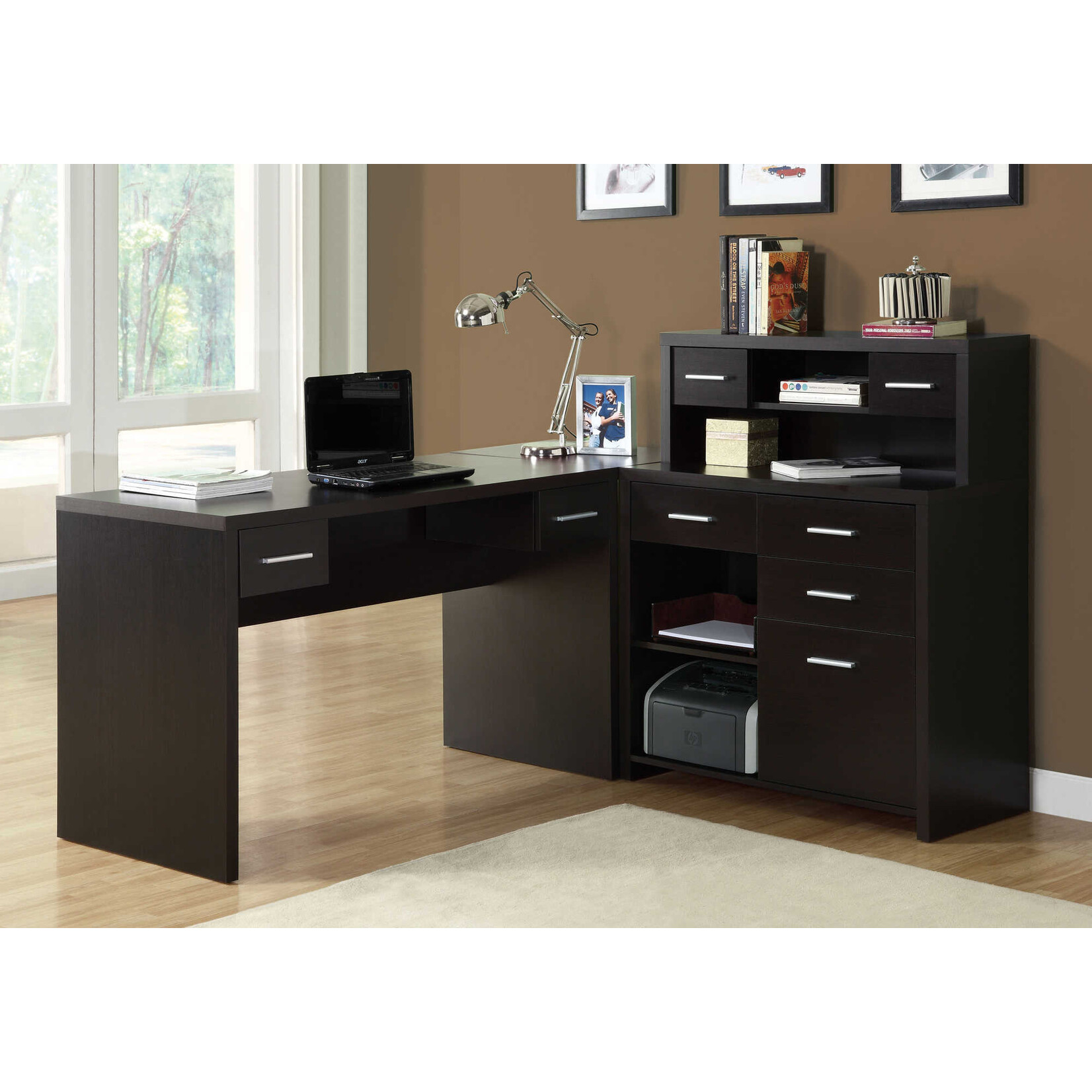 COMPUTER DESK - CAPPUCCINO LEFT OR RIGHT FACING CORNER