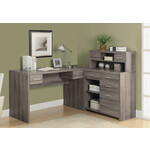 BUREAU - TAUPE FONCE DE COIN COTE DROIT OU GAUCHE