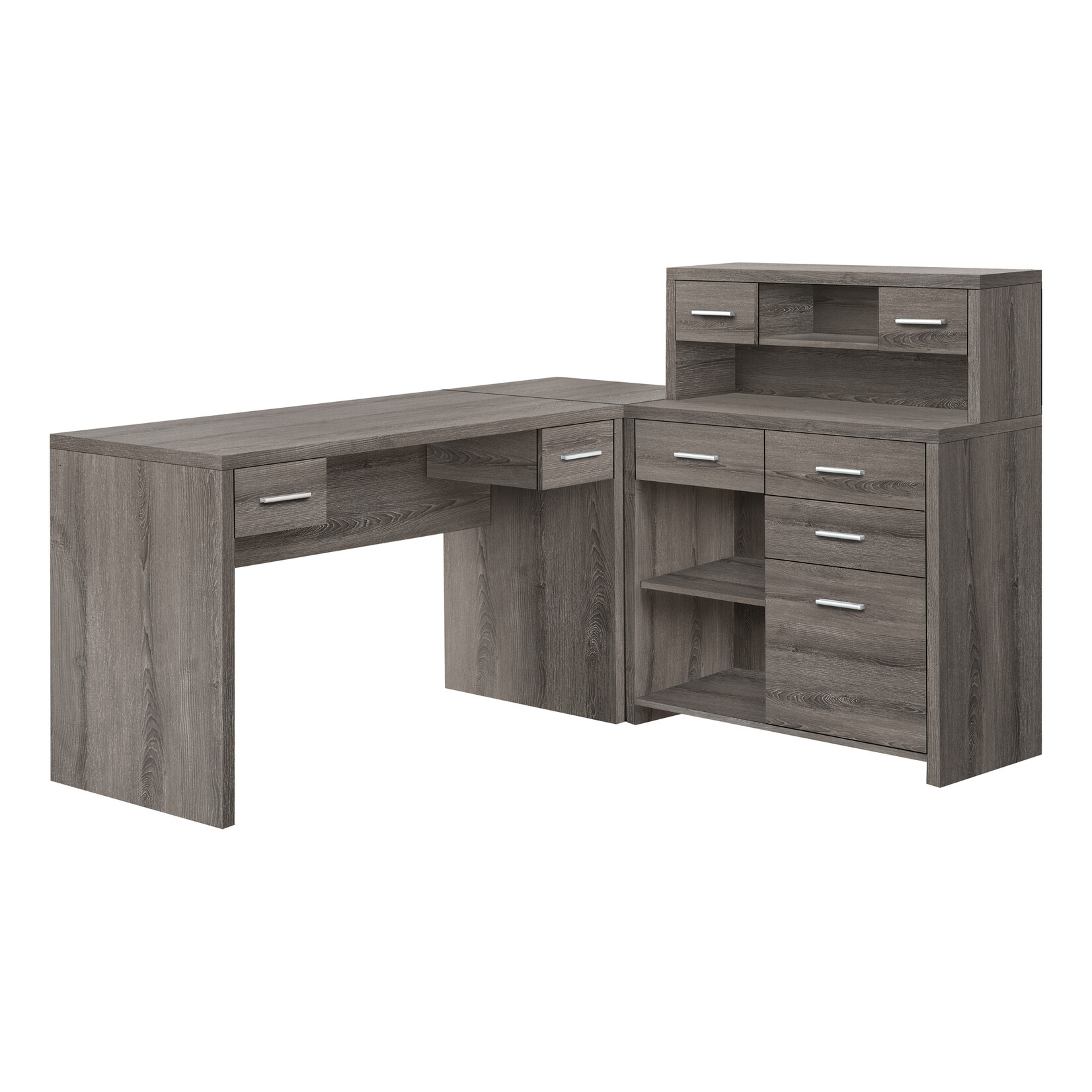 BUREAU - TAUPE FONCE DE COIN COTE DROIT OU GAUCHE