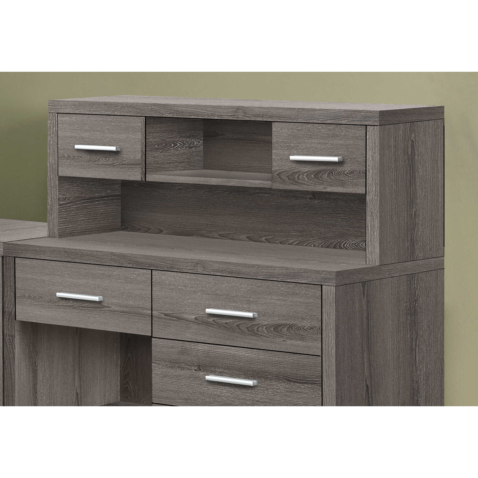 COMPUTER DESK - DARK TAUPE LEFT OR RIGHT FACING CORNER