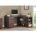 BUREAU - FAUX BOIS BRUN EN COIN COTE DROIT / GAUCHE