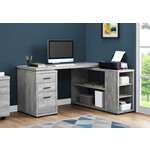 BUREAU - FAUX BOIS GRIS EN COIN COTE DROIT / GAUCHE
