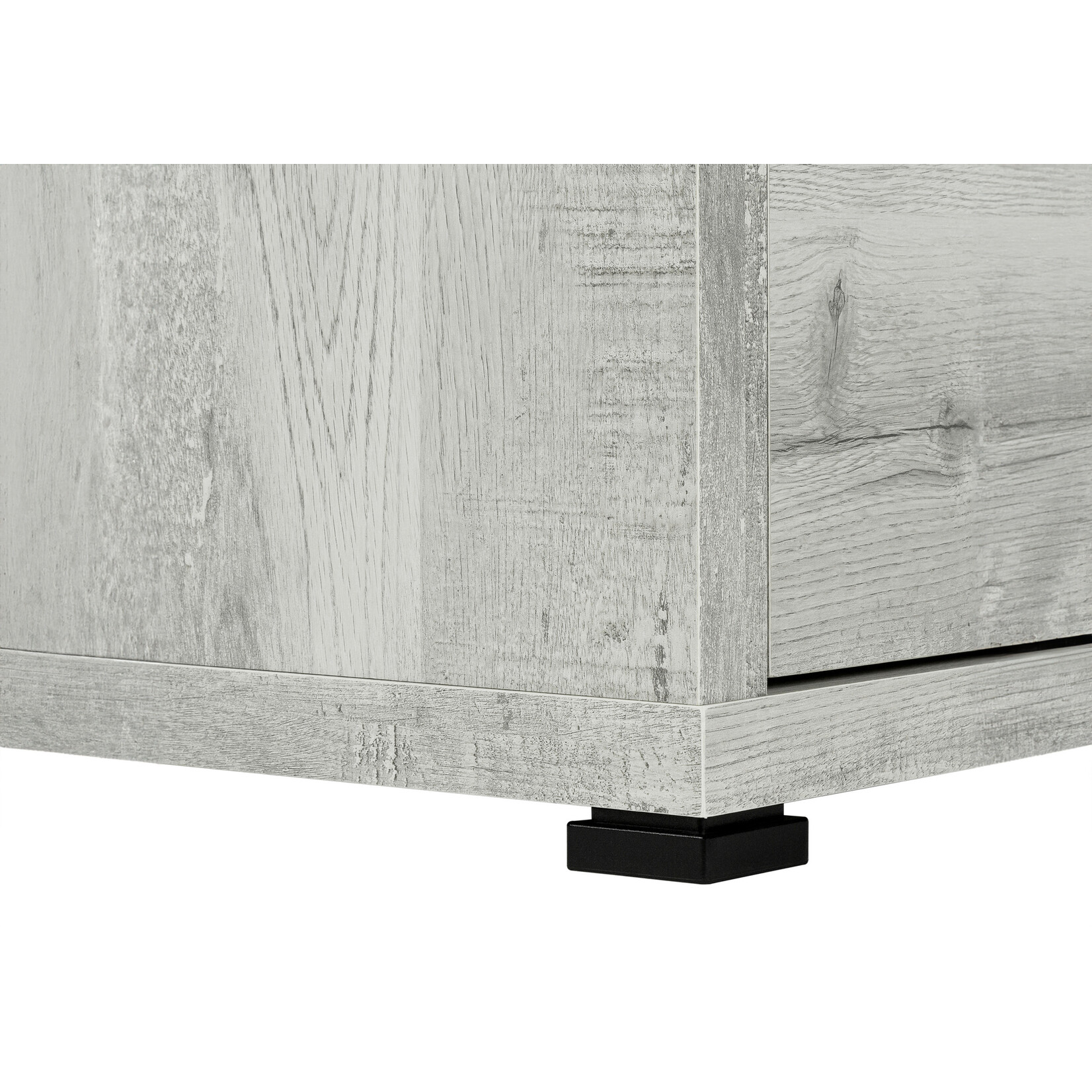 BUREAU - FAUX BOIS GRIS EN COIN COTE DROIT / GAUCHE