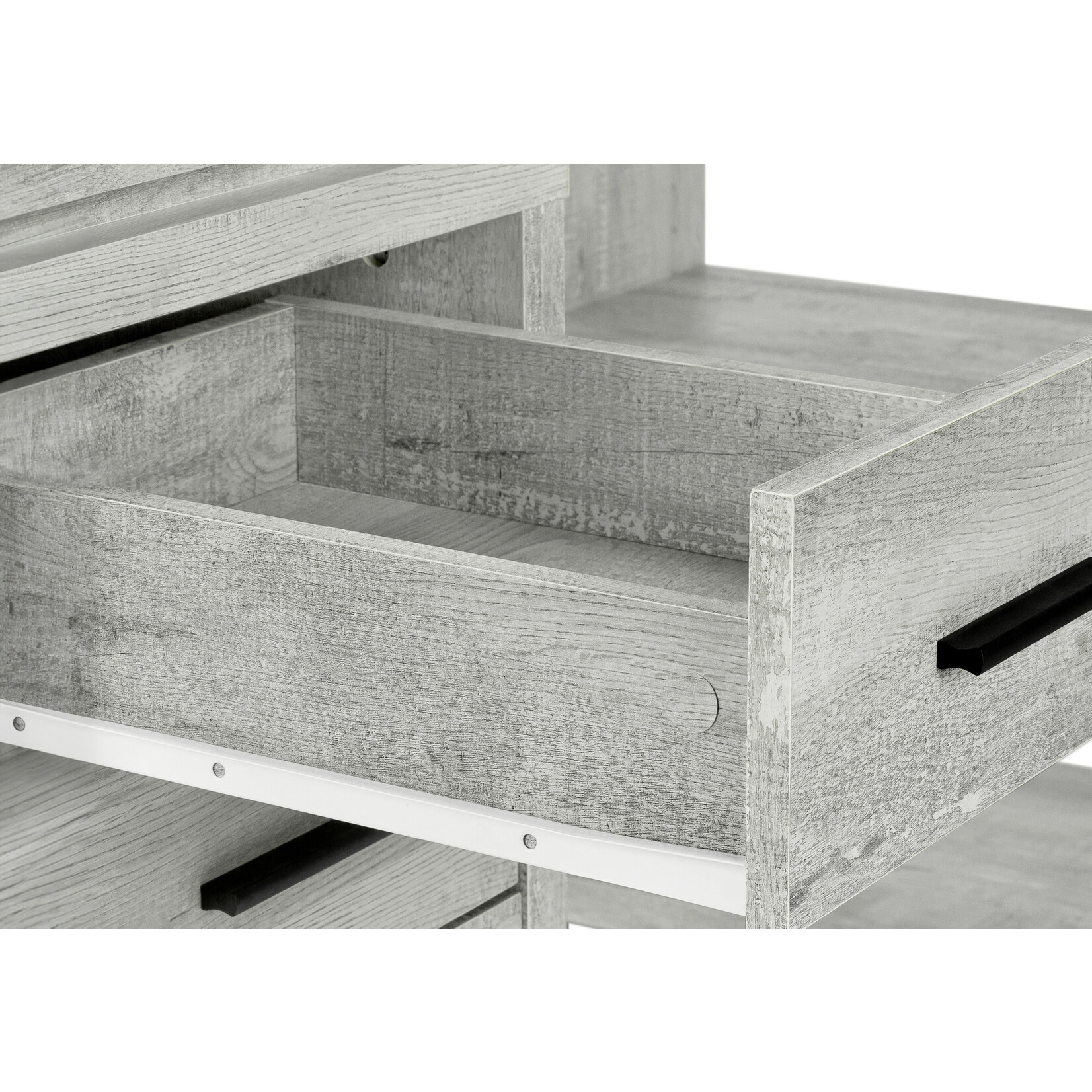 BUREAU - FAUX BOIS GRIS EN COIN COTE DROIT / GAUCHE