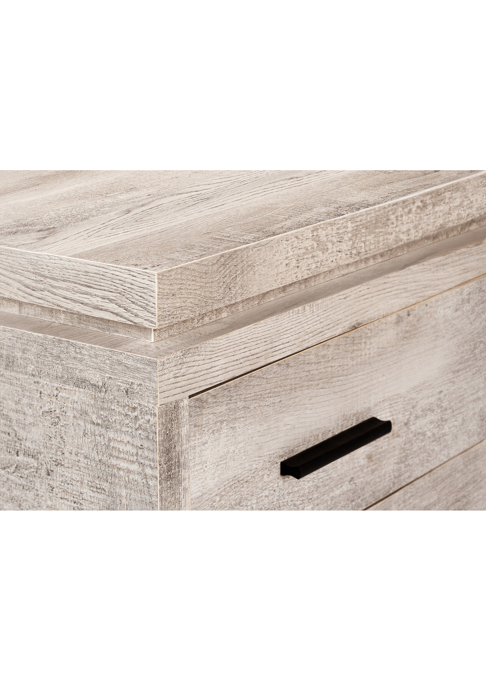 BUREAU - FAUX BOIS TAUPE EN COIN COTE DROIT / GAUCHE