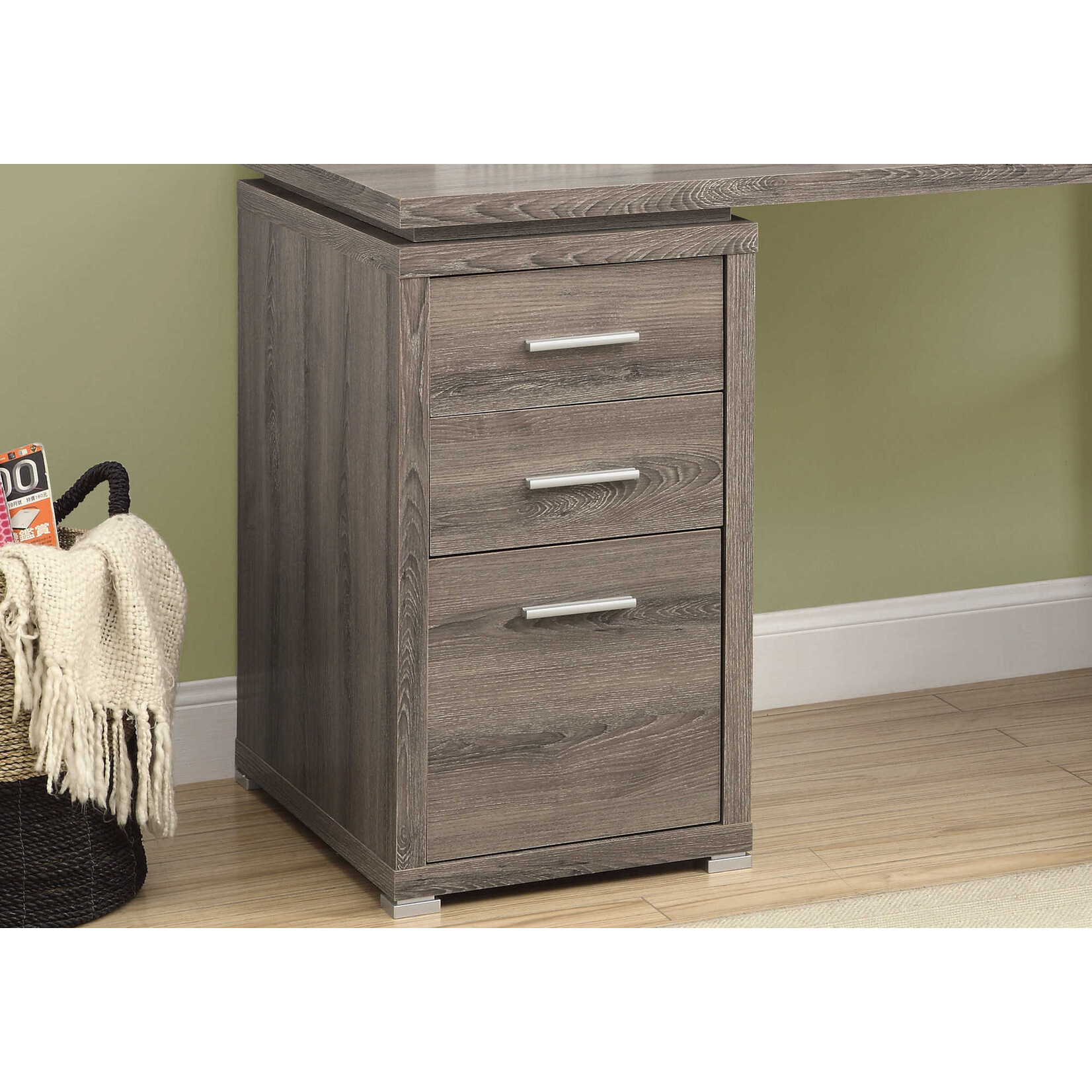 BUREAU - TAUPE FONCE DE COIN COTE DROIT OU GAUCHE