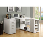 BUREAU - BLANC EN COIN COTE DROIT OU GAUCHE