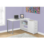 COMPUTER DESK - WHITE LEFT OR RIGHT FACING CORNER