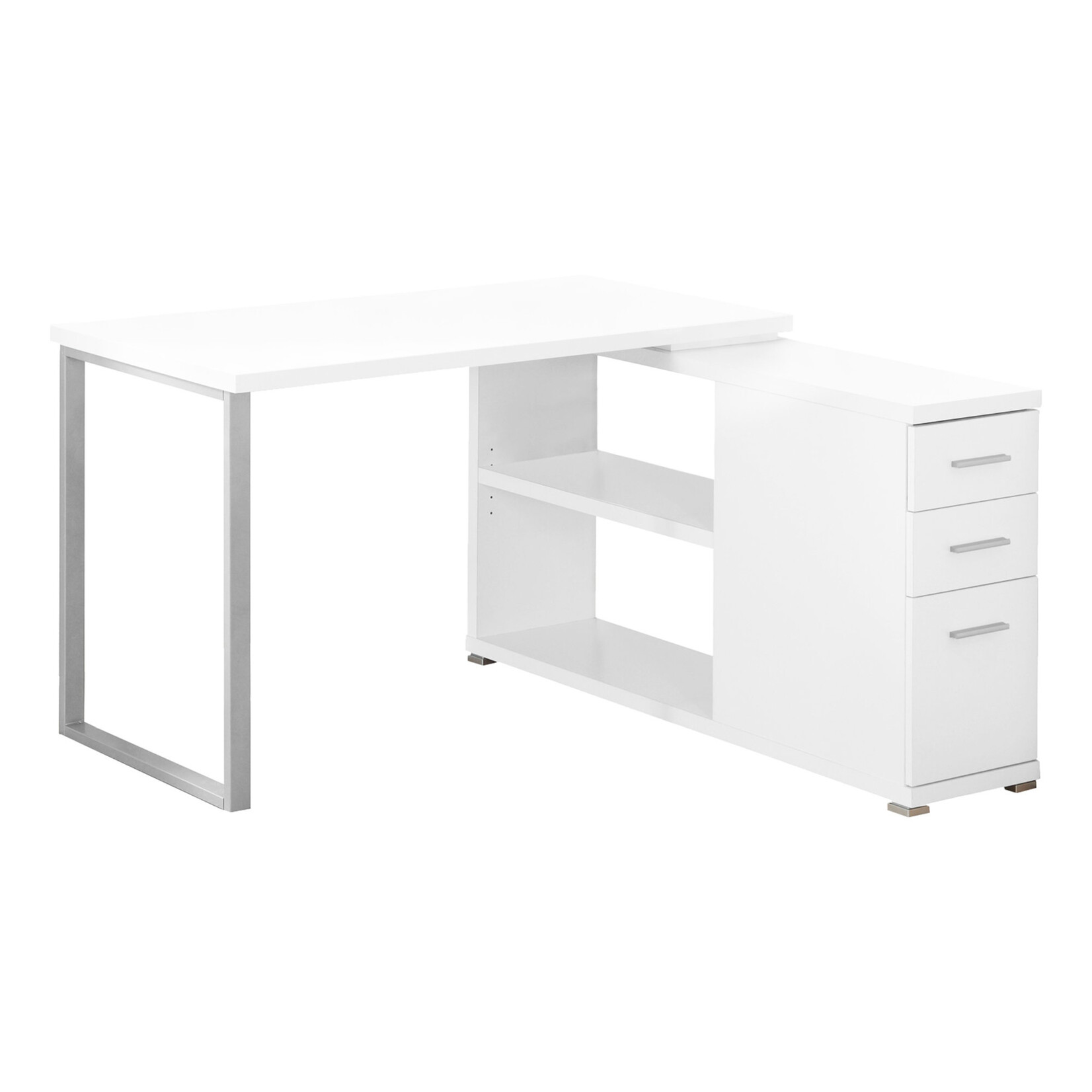 BUREAU - BLANC EN COIN DROIT OU GAUCHE