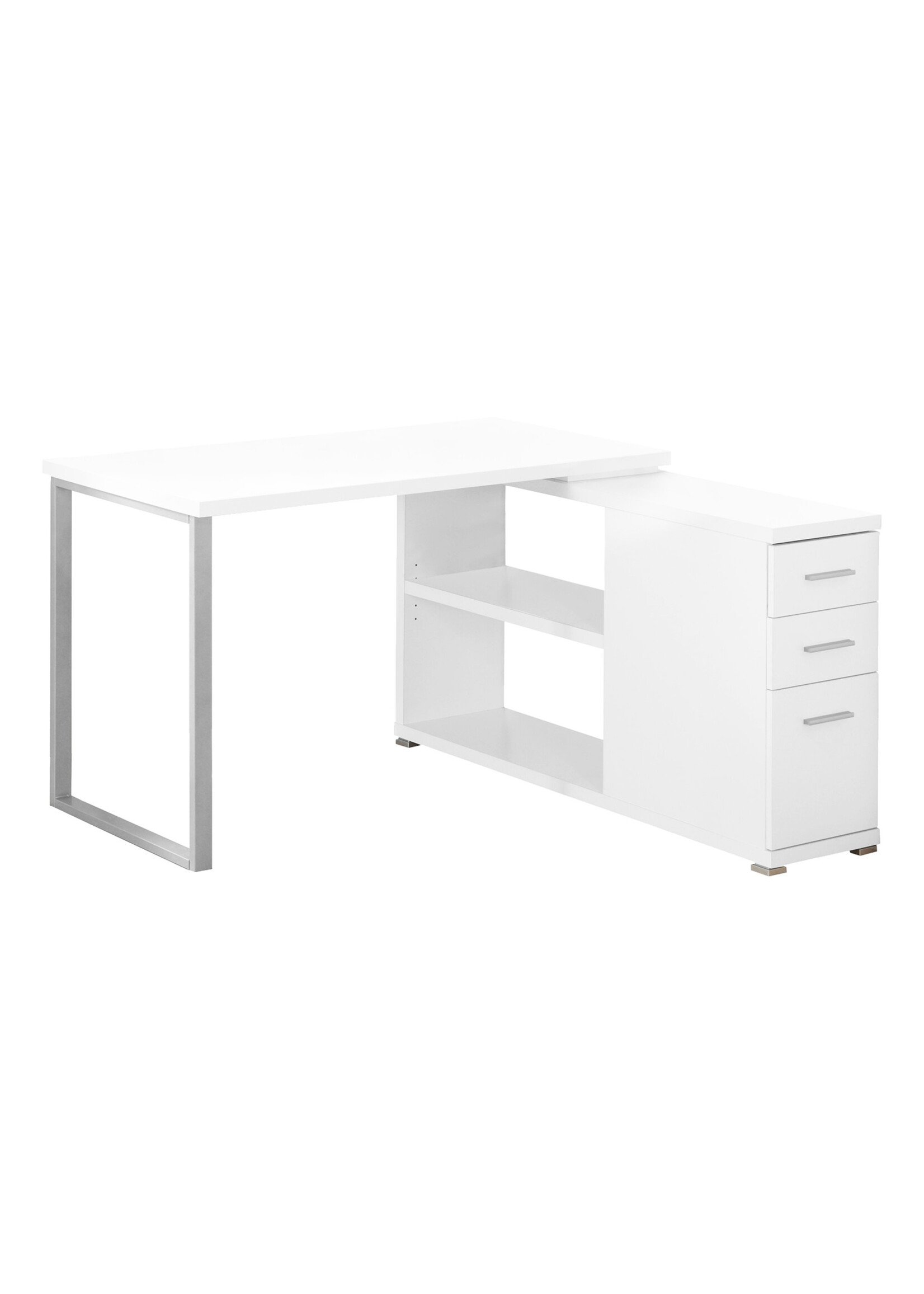 COMPUTER DESK - WHITE LEFT OR RIGHT FACING CORNER