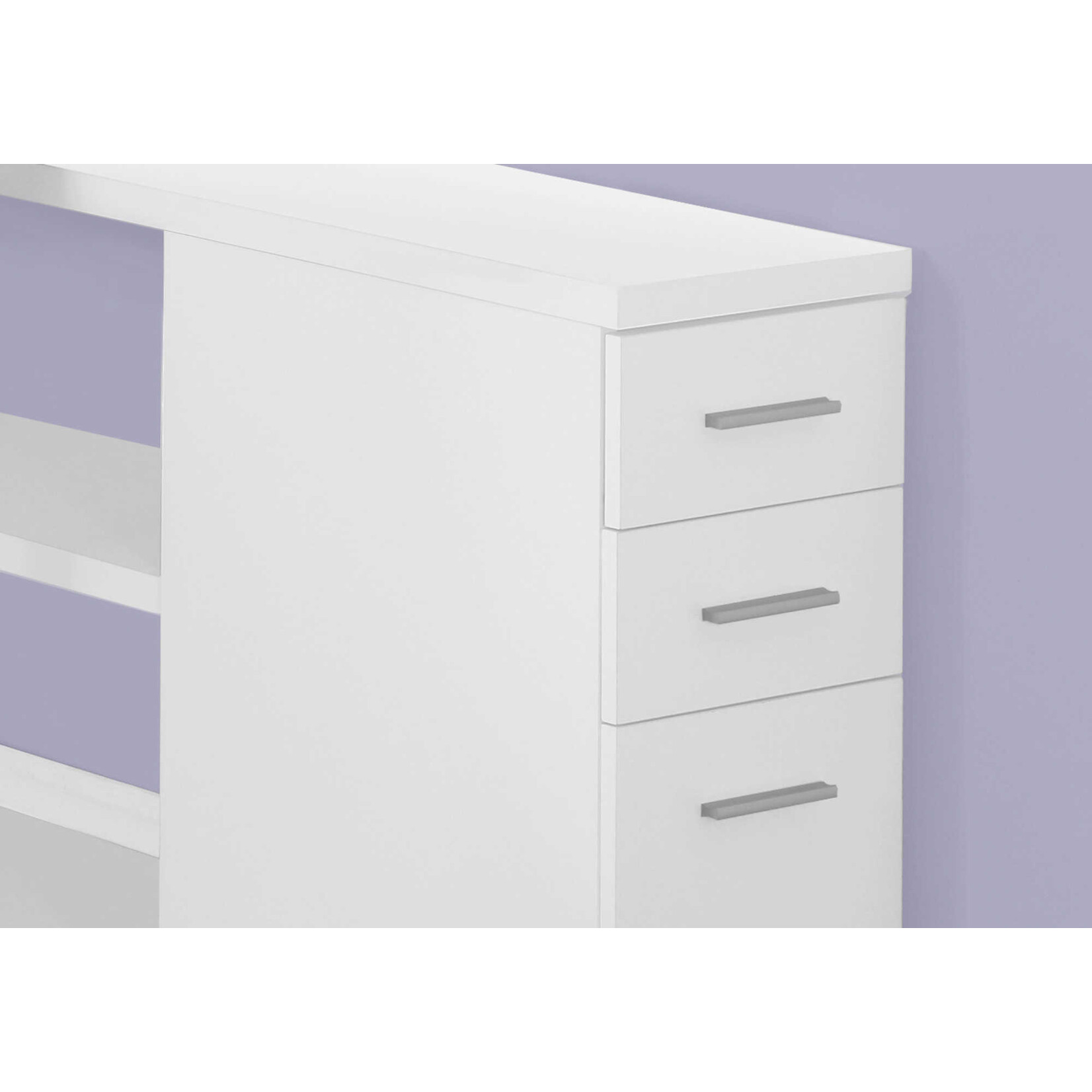COMPUTER DESK - WHITE LEFT OR RIGHT FACING CORNER