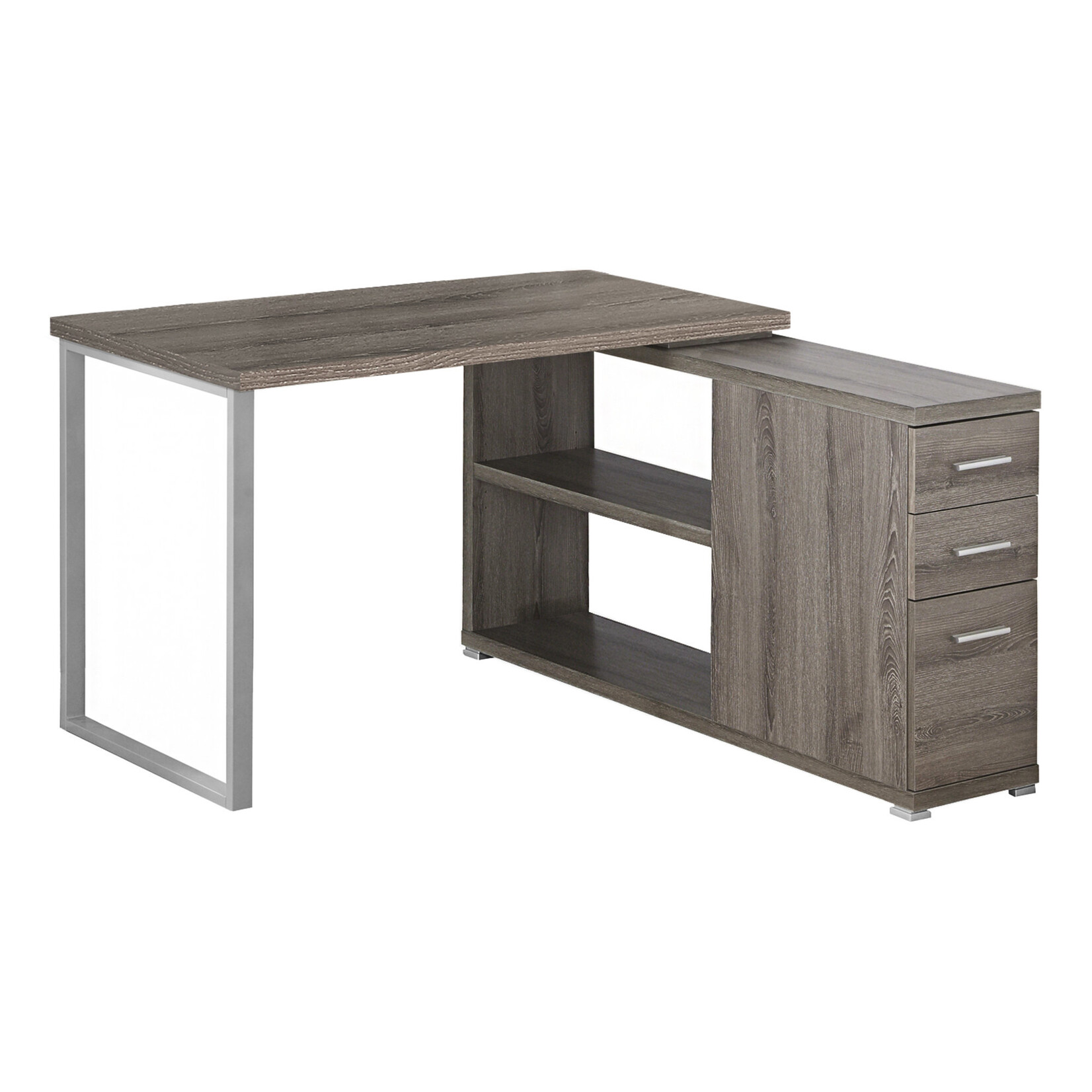 BUREAU - TAUPE FONCE EN COIN DROIT OU GAUCHE
