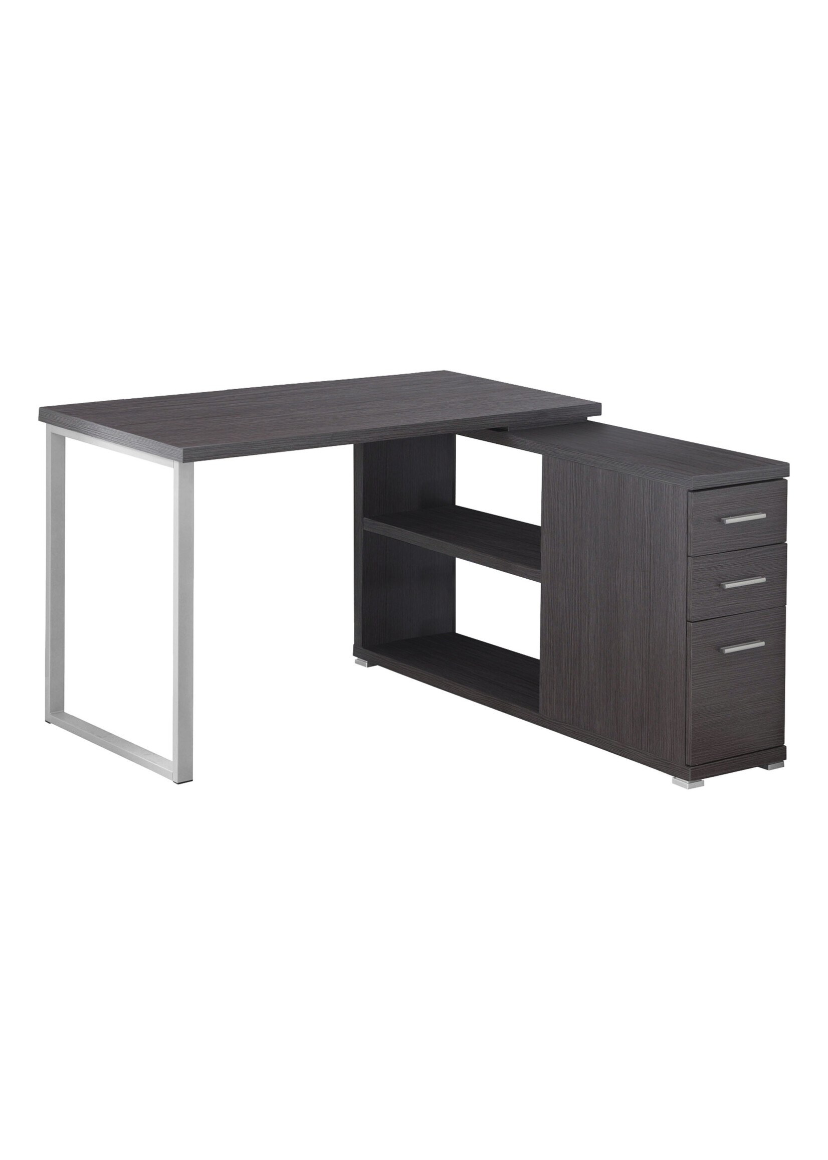 COMPUTER DESK - GREY LEFT OR RIGHT FACING CORNER