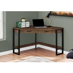 COMPUTER DESK - 42"L / BROWN RECLAIMED WOOD CORNER