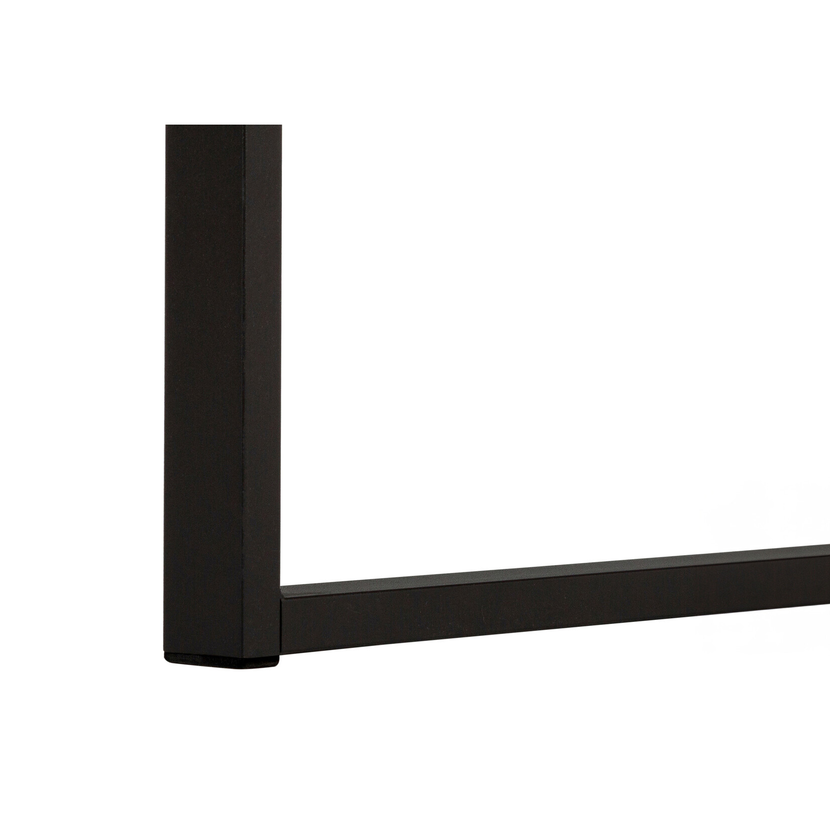 BUREAU - 60"L / FAUX BOIS PALE / METAL NOIR