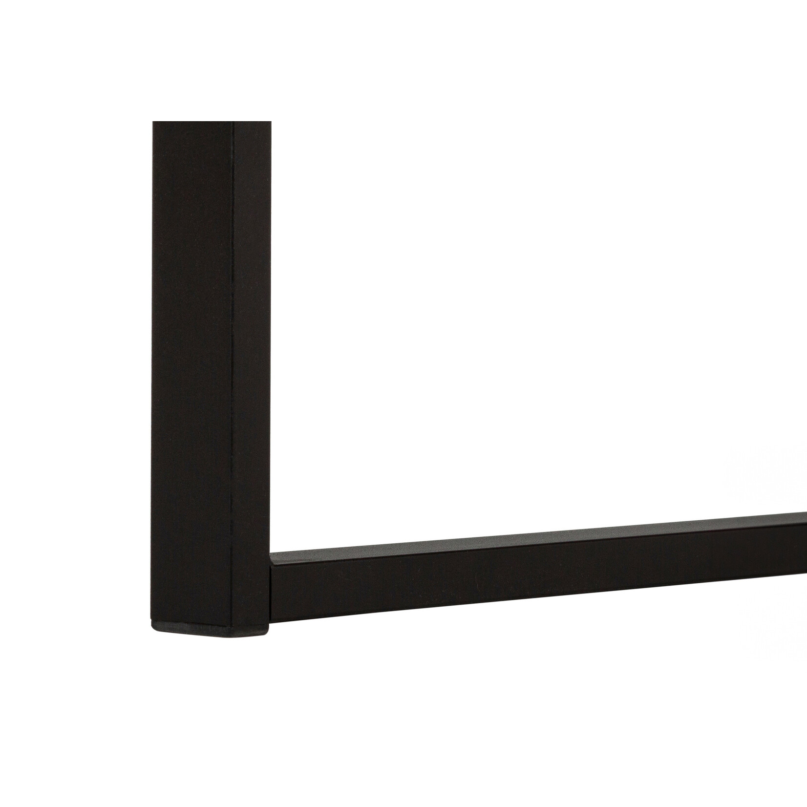 COMPUTER DESK - 60"L / MODERN GREY / BLACK METAL
