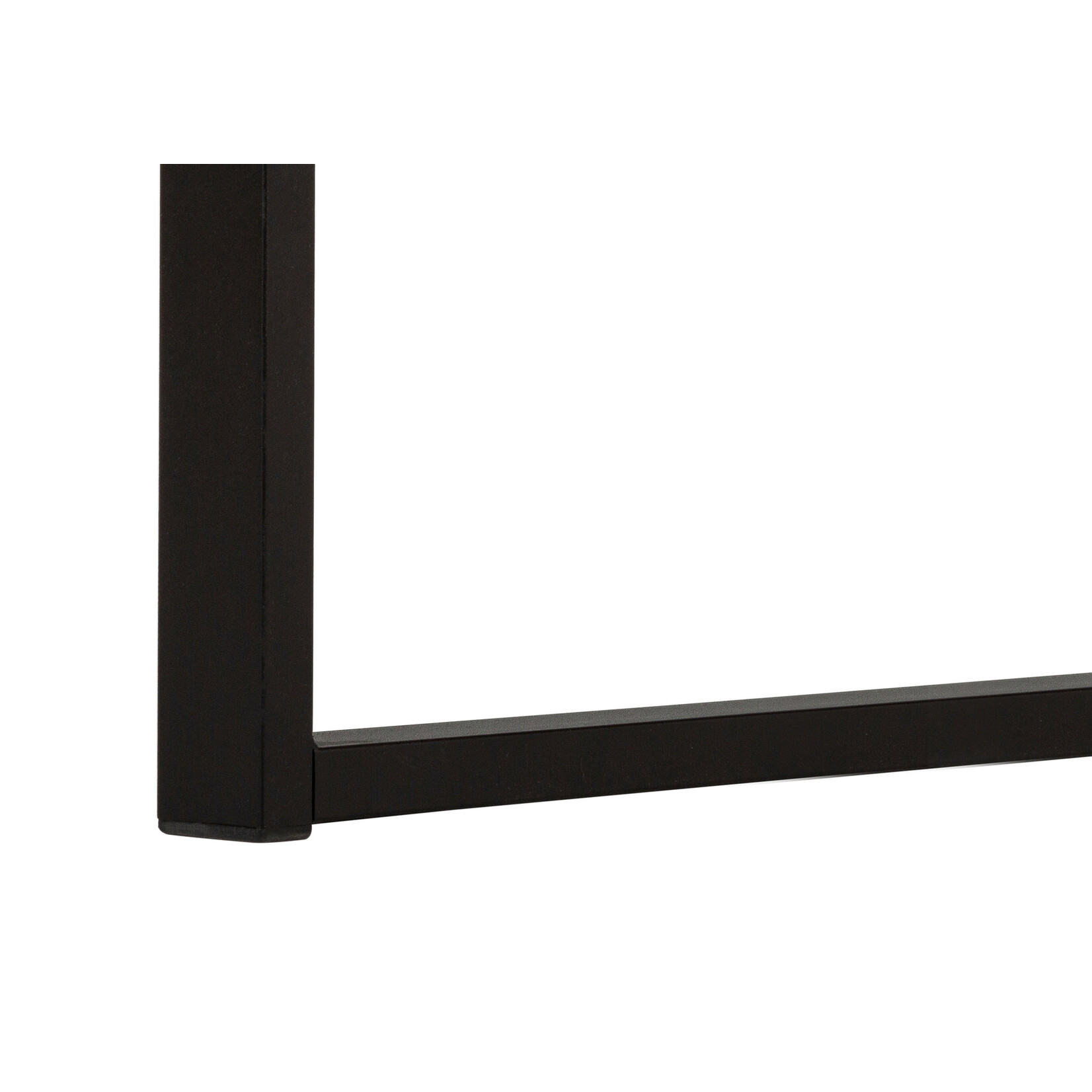BUREAU - 60"L / BLANC / METAL NOIR