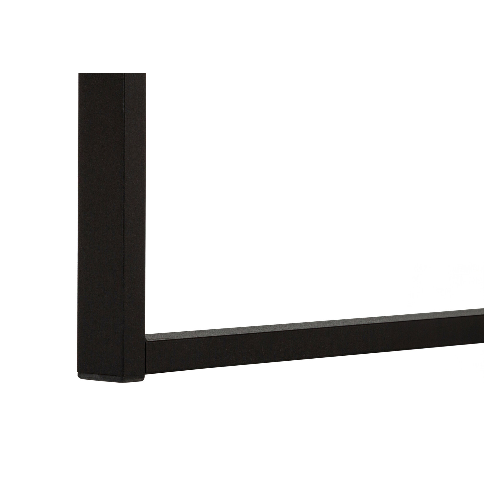 BUREAU - 60"L / FAUX BOIS BRUN / METAL NOIR