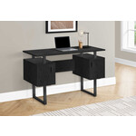 BUREAU - 48"L / METAL NOIR / CHENE NOIR